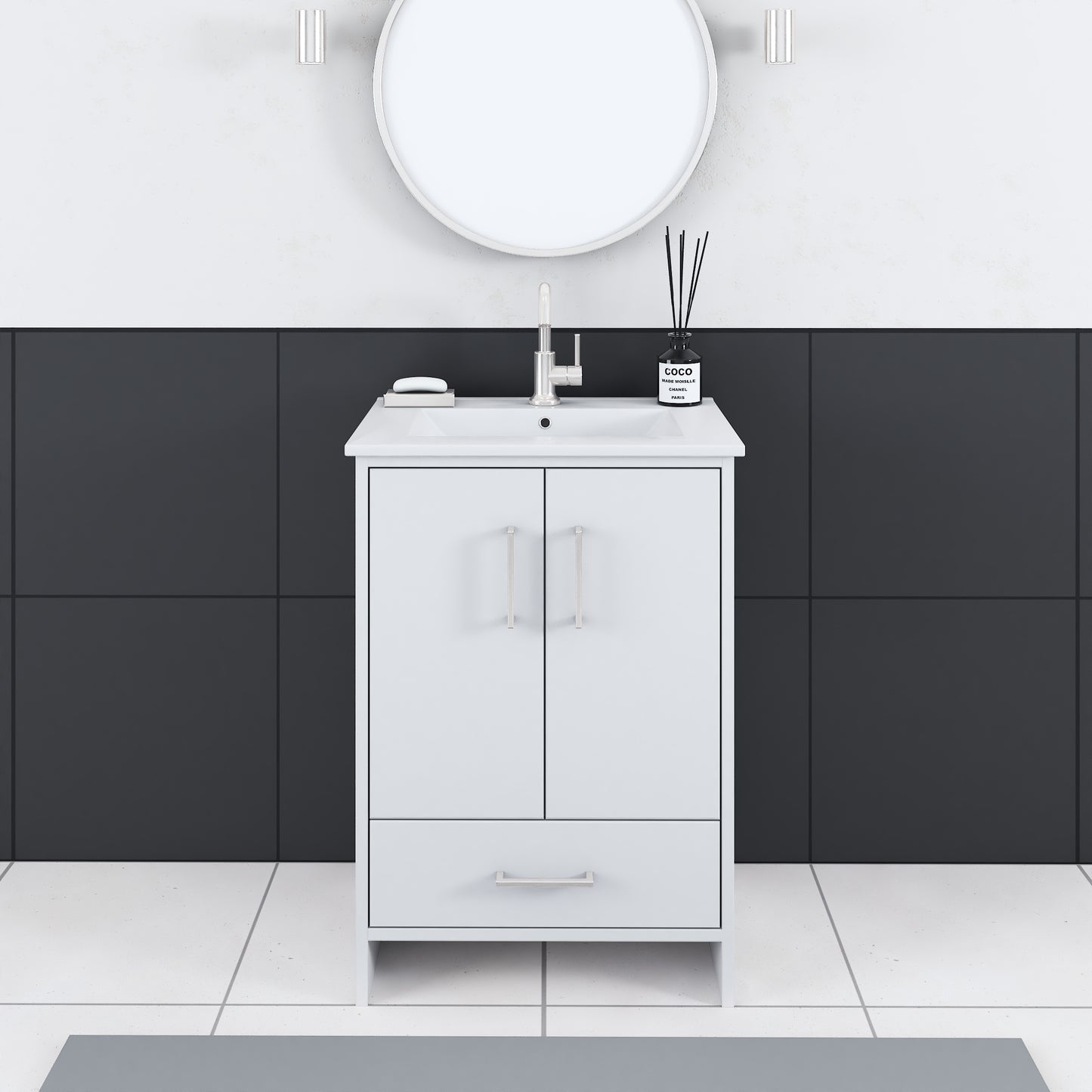 Norway 24" Bathroom Vanity with Counter top