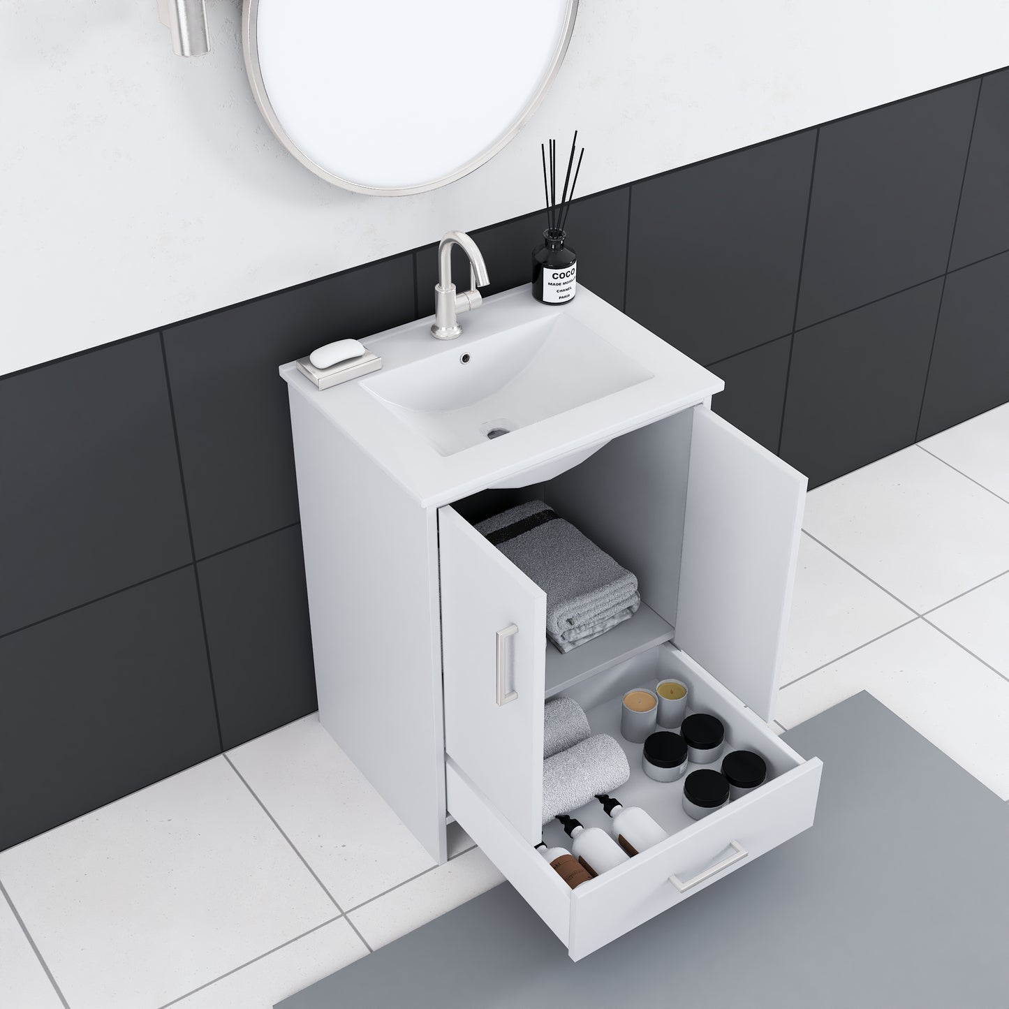 Norway 24" Bathroom Vanity with Counter top
