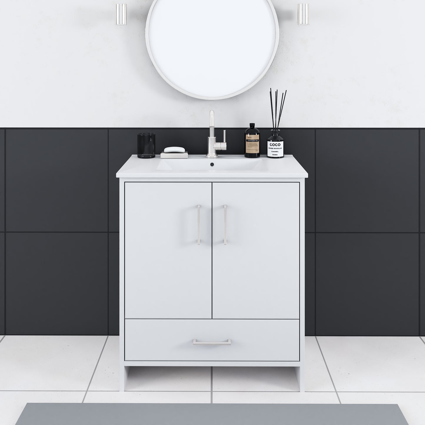 Norway 30" Bathroom Vanity with Counter top