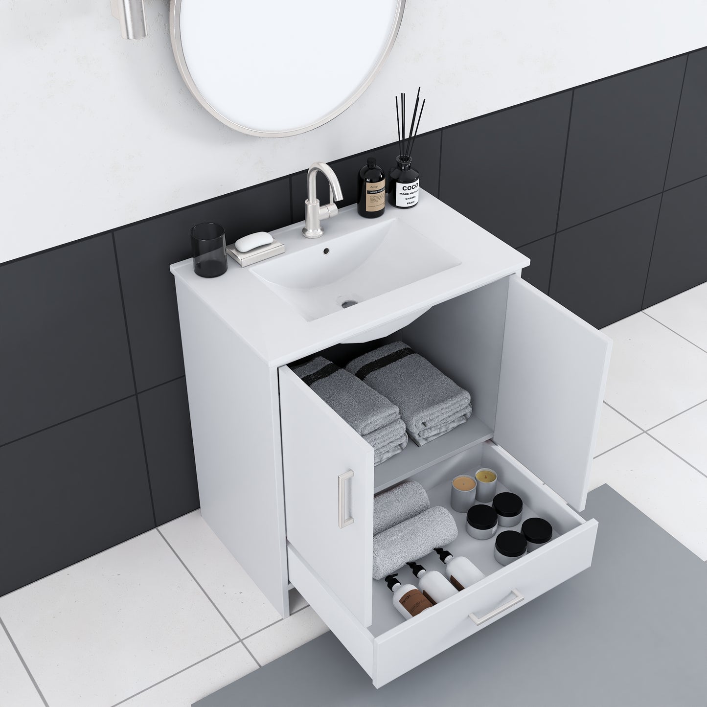 Norway 30" Bathroom Vanity with Counter top