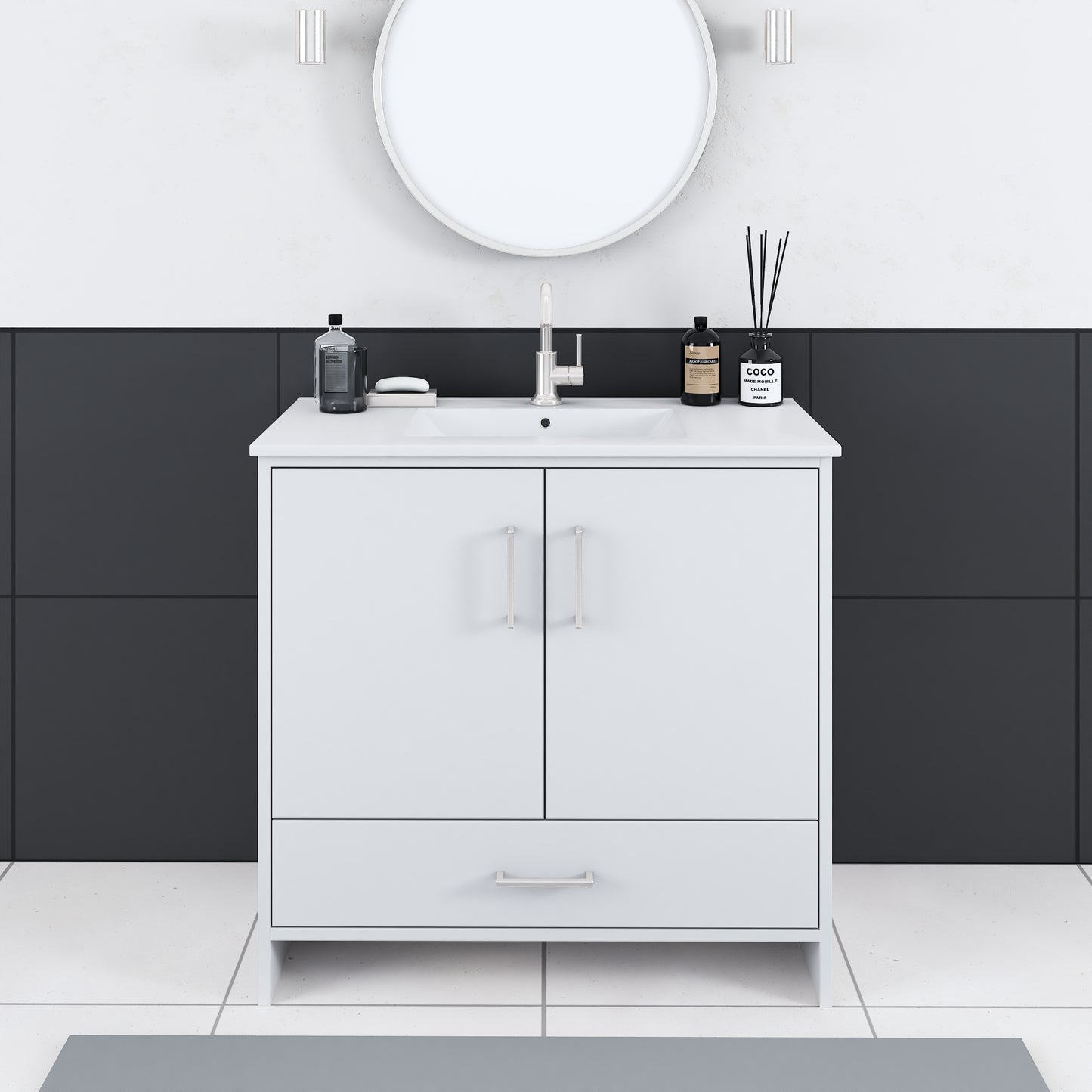 Norway 36" Bathroom Vanity with Counter top