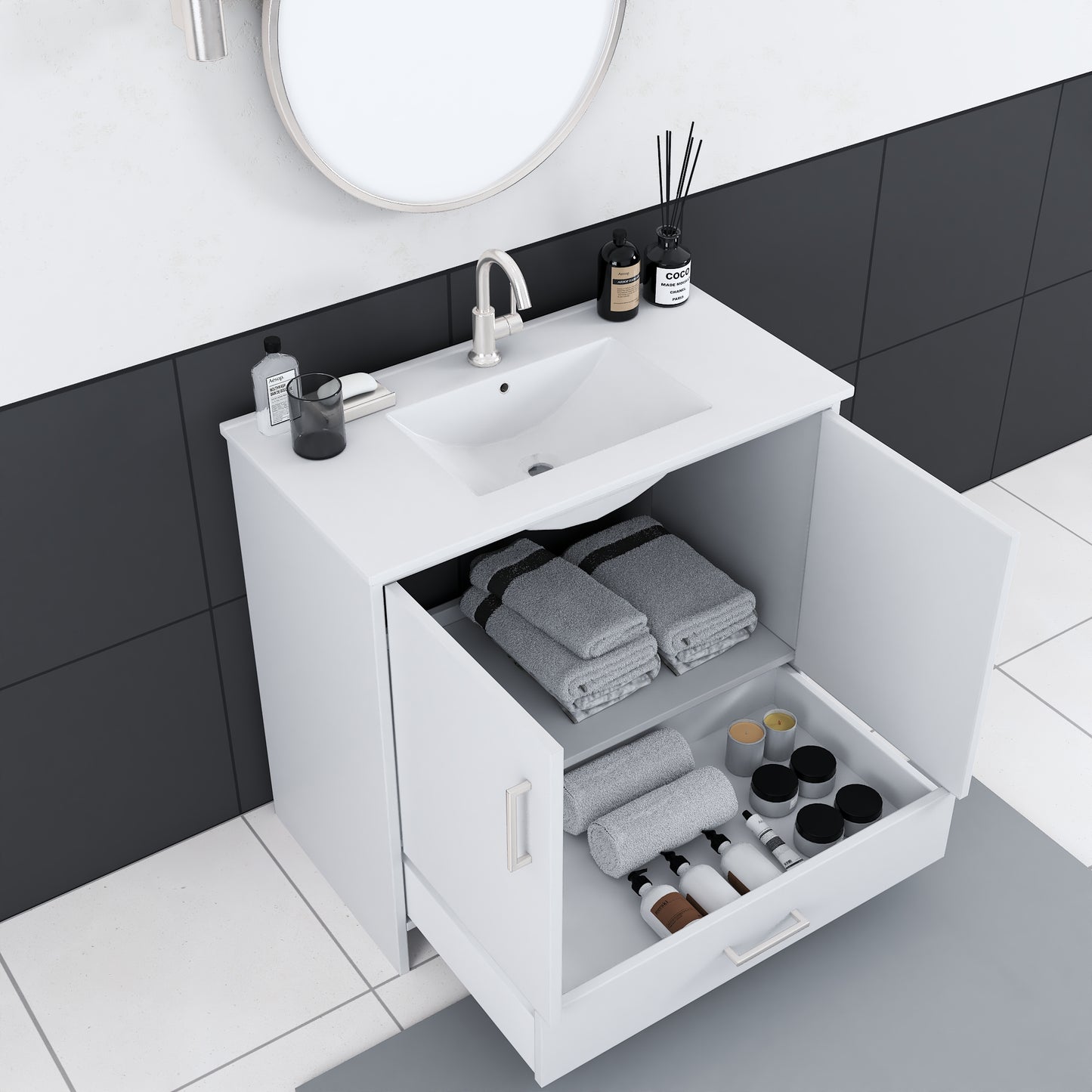 Norway 36" Bathroom Vanity with Counter top