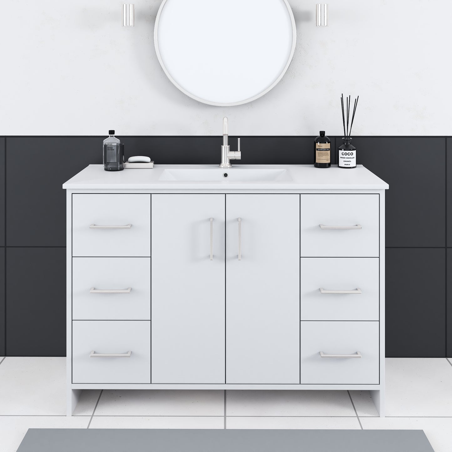 Norway 48" Bathroom Vanity with Counter top