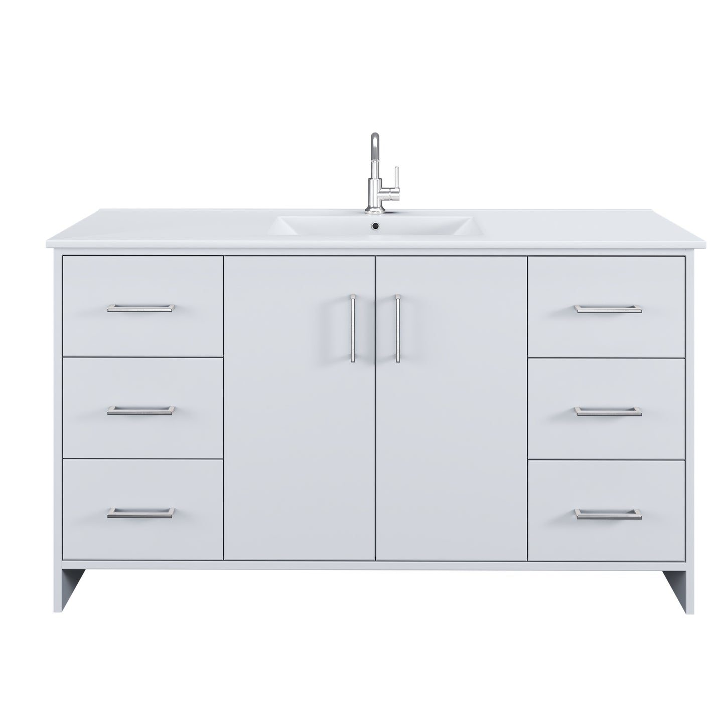 Norway 60" Single Sink Bathroom Vanity with Counter top