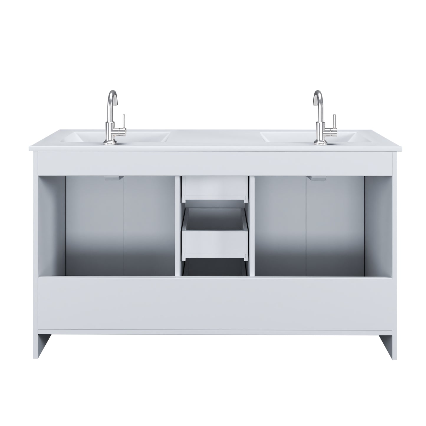 Norway 60" Double Sink Bathroom Vanity with Counter top