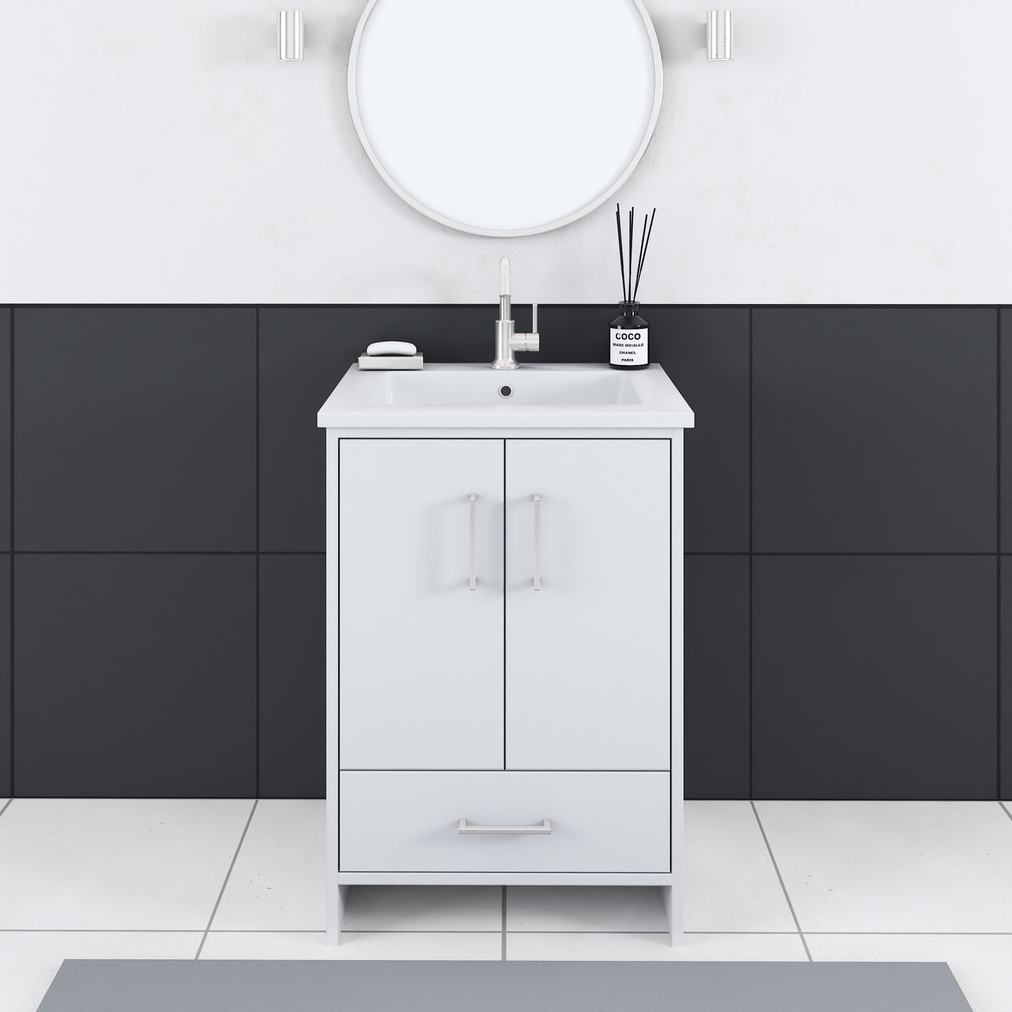 Norway 24" Bathroom Vanity with Counter top