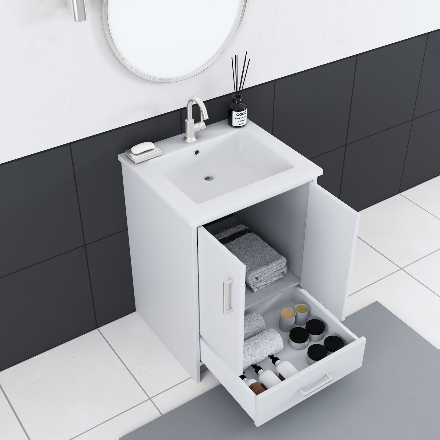 Norway 24" Bathroom Vanity with Counter top