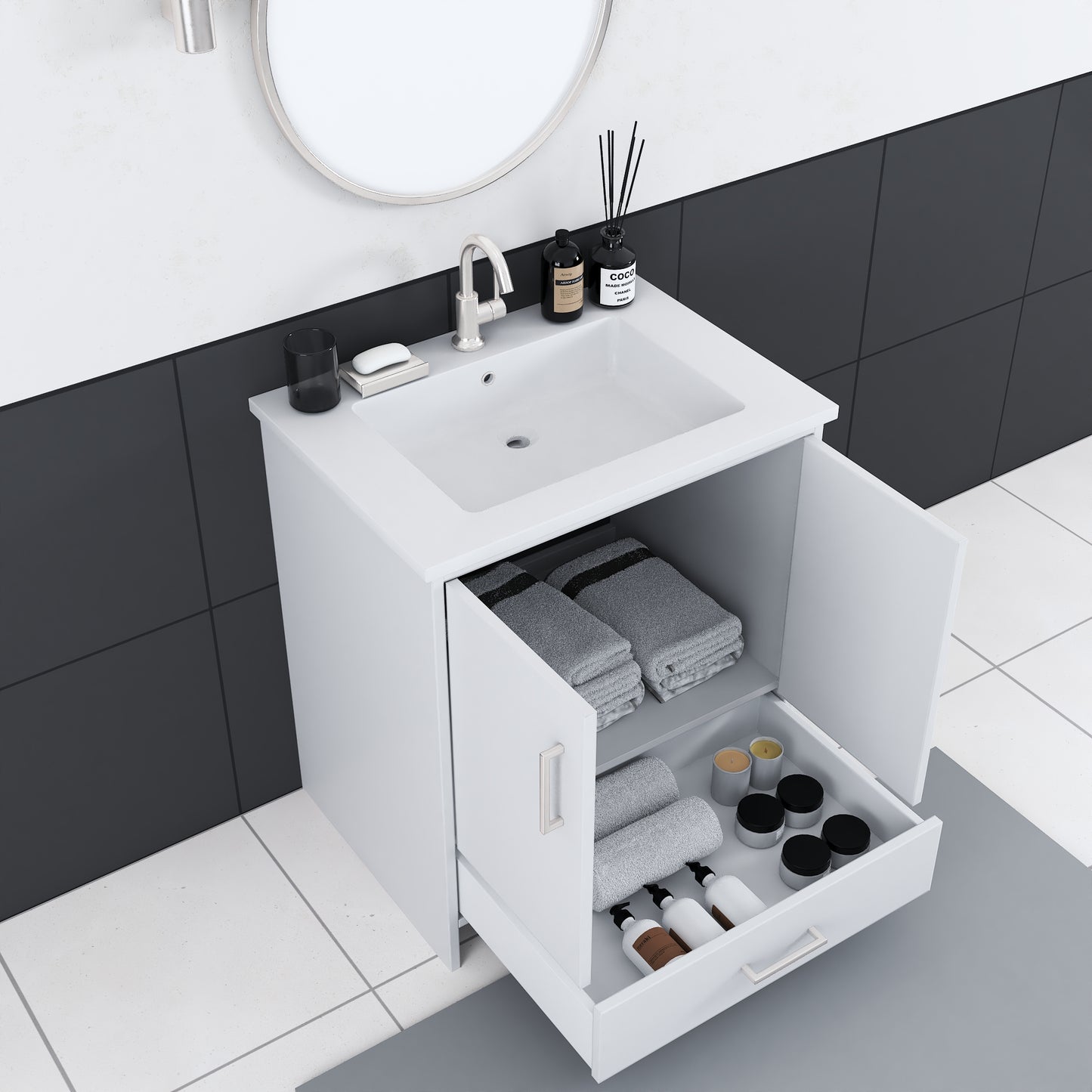Norway 30" Bathroom Vanity with Counter top