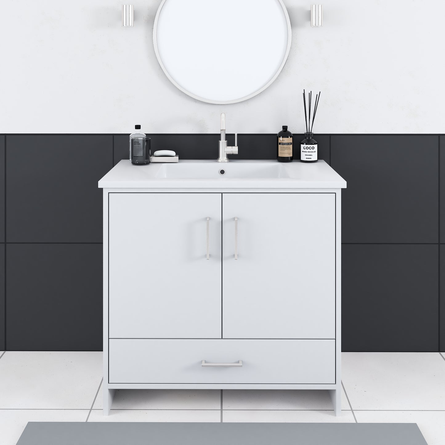 Norway 36" Bathroom Vanity with Counter top