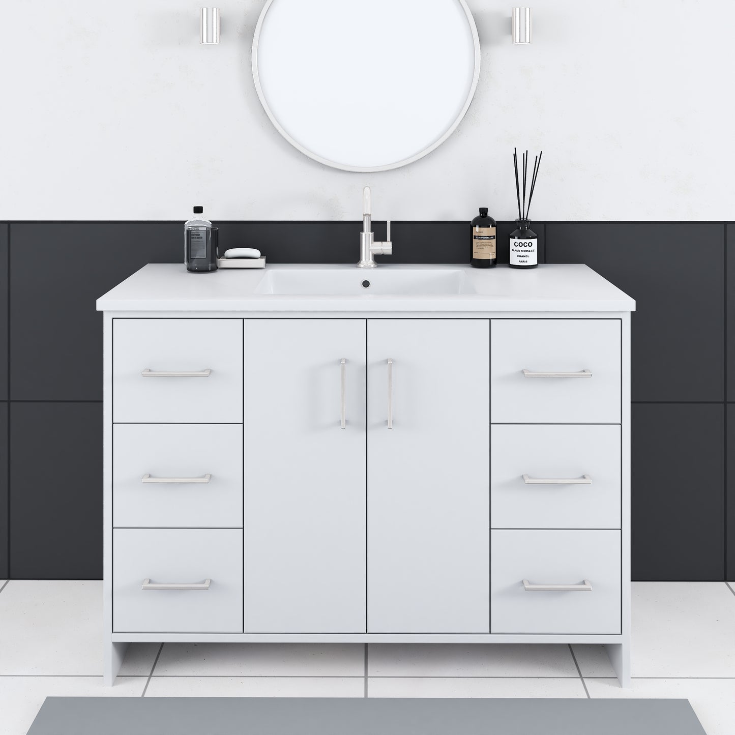 Norway 48" Bathroom Vanity with Counter top