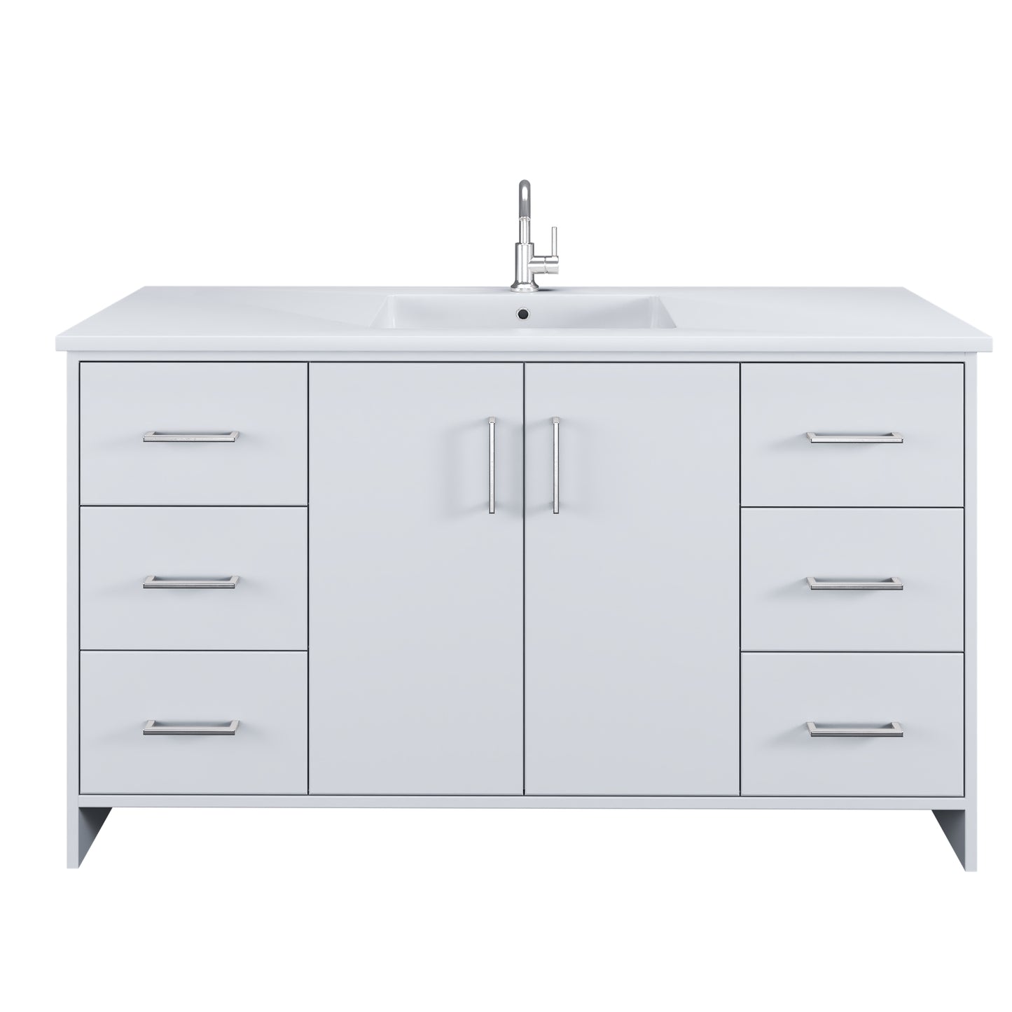 Norway 60" Single Sink Bathroom Vanity with Counter top