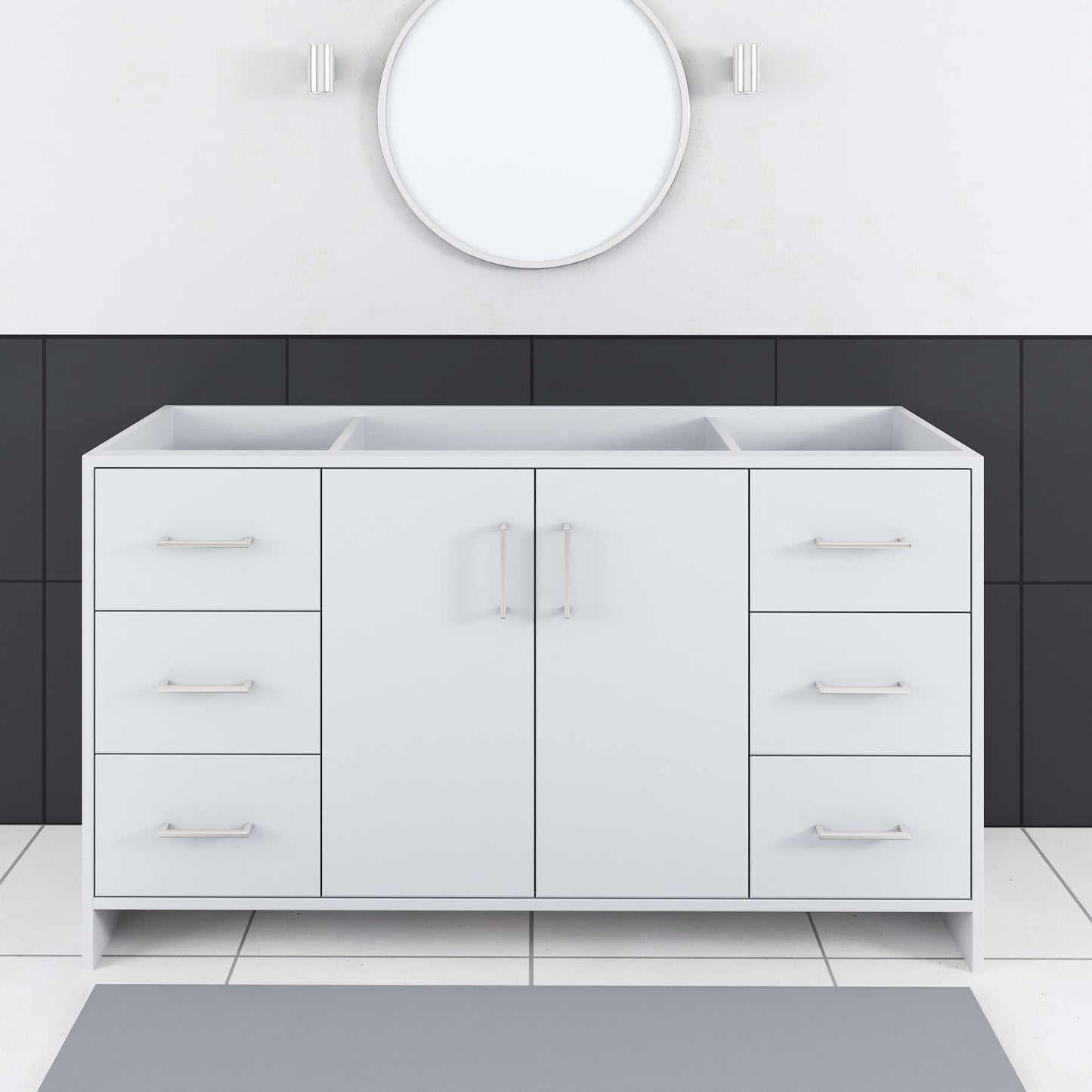 Norway 60" Single Sink Bathroom Vanity Cabinet Only