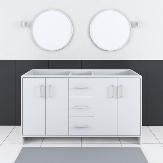 Norway 60" Double Sink Bathroom Vanity Cabinet Only