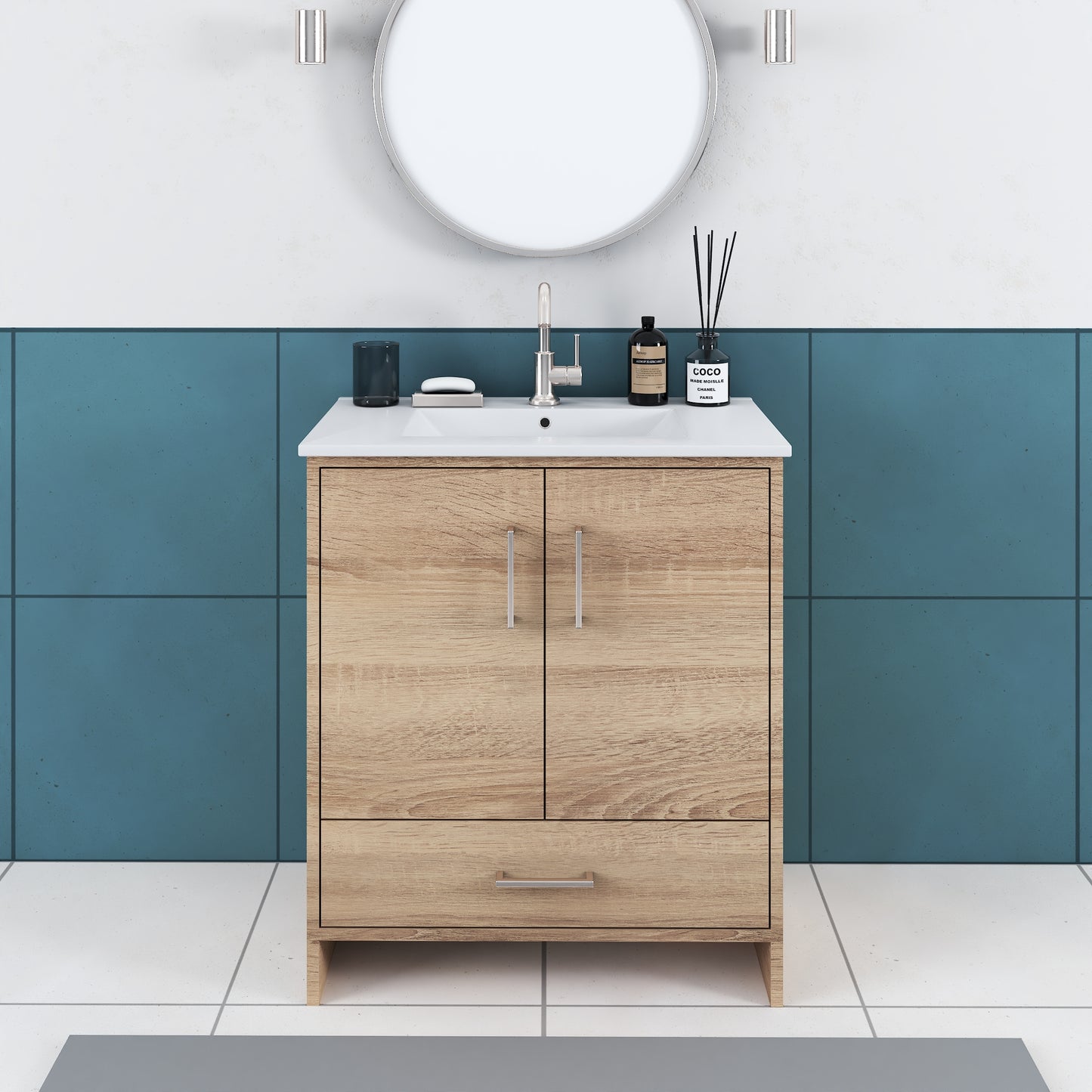 Norway 30" Bathroom Vanity with Counter top