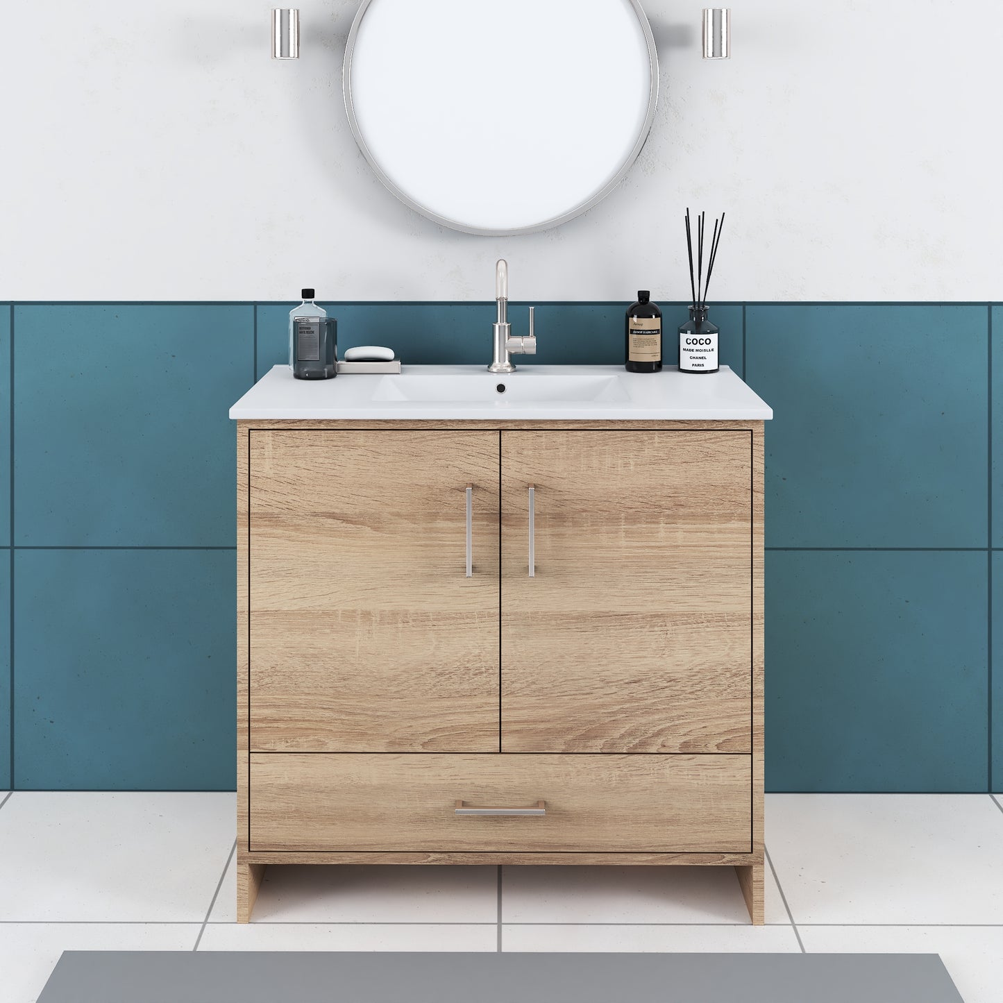 Norway 36" Bathroom Vanity with Counter top