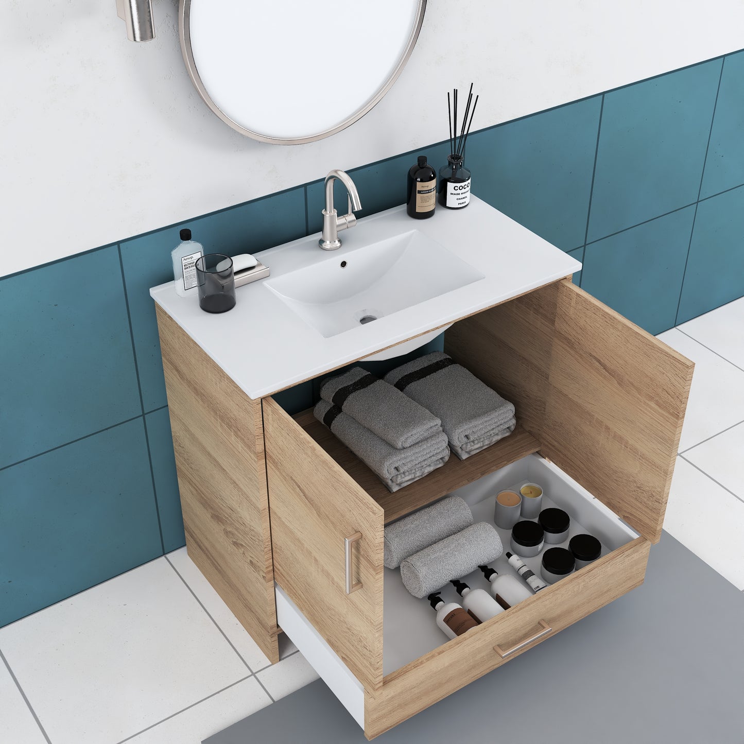 Norway 36" Bathroom Vanity with Counter top