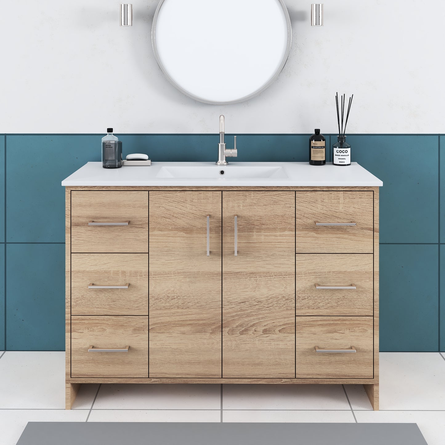 Norway 48" Bathroom Vanity with Counter top