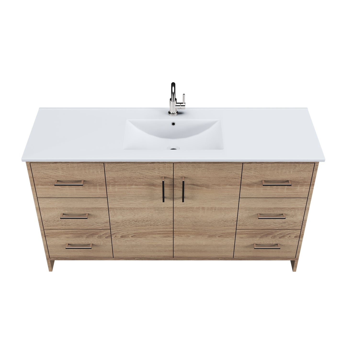 Norway 60" Single Sink Bathroom Vanity with Counter top