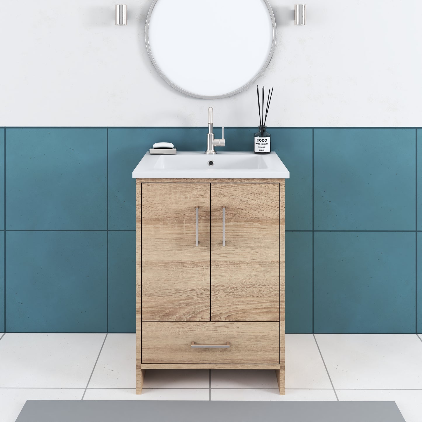 Norway 24" Bathroom Vanity with Counter top