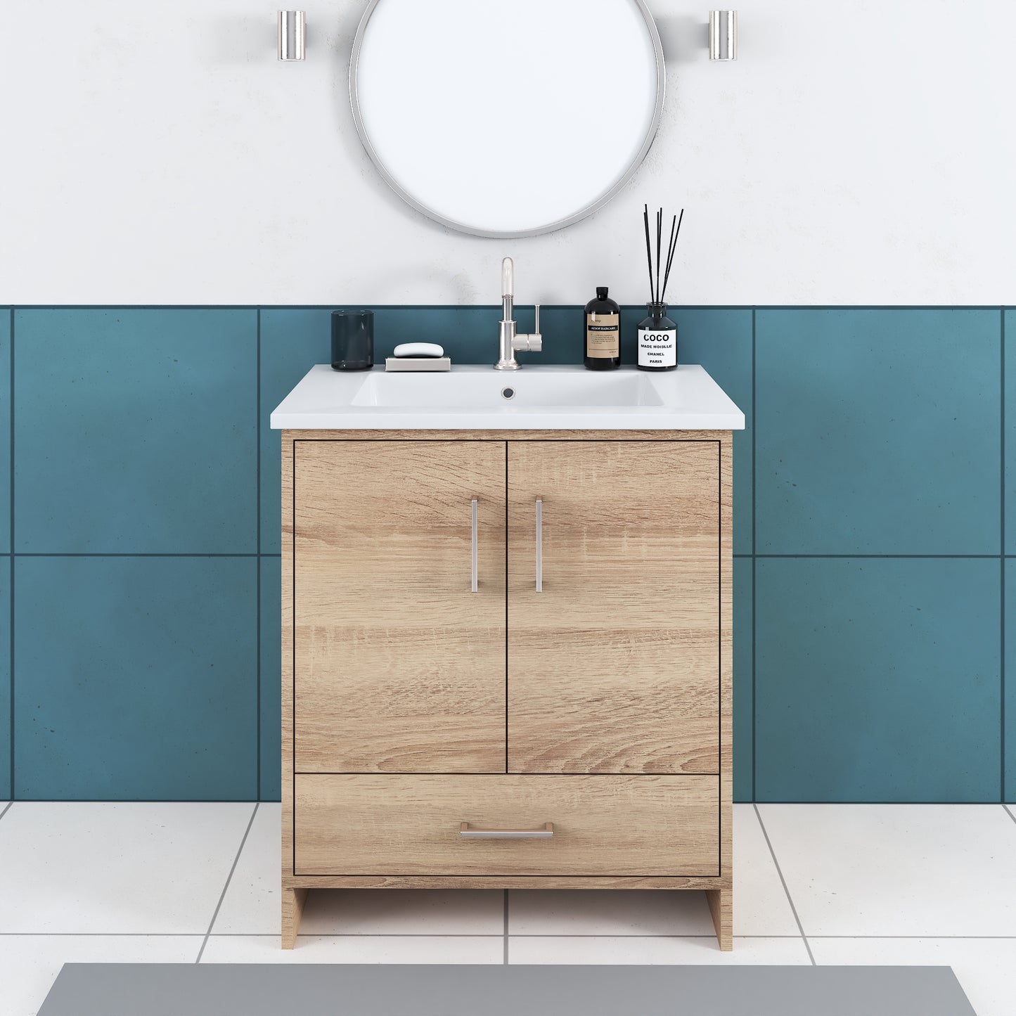 Norway 30" Bathroom Vanity with Counter top