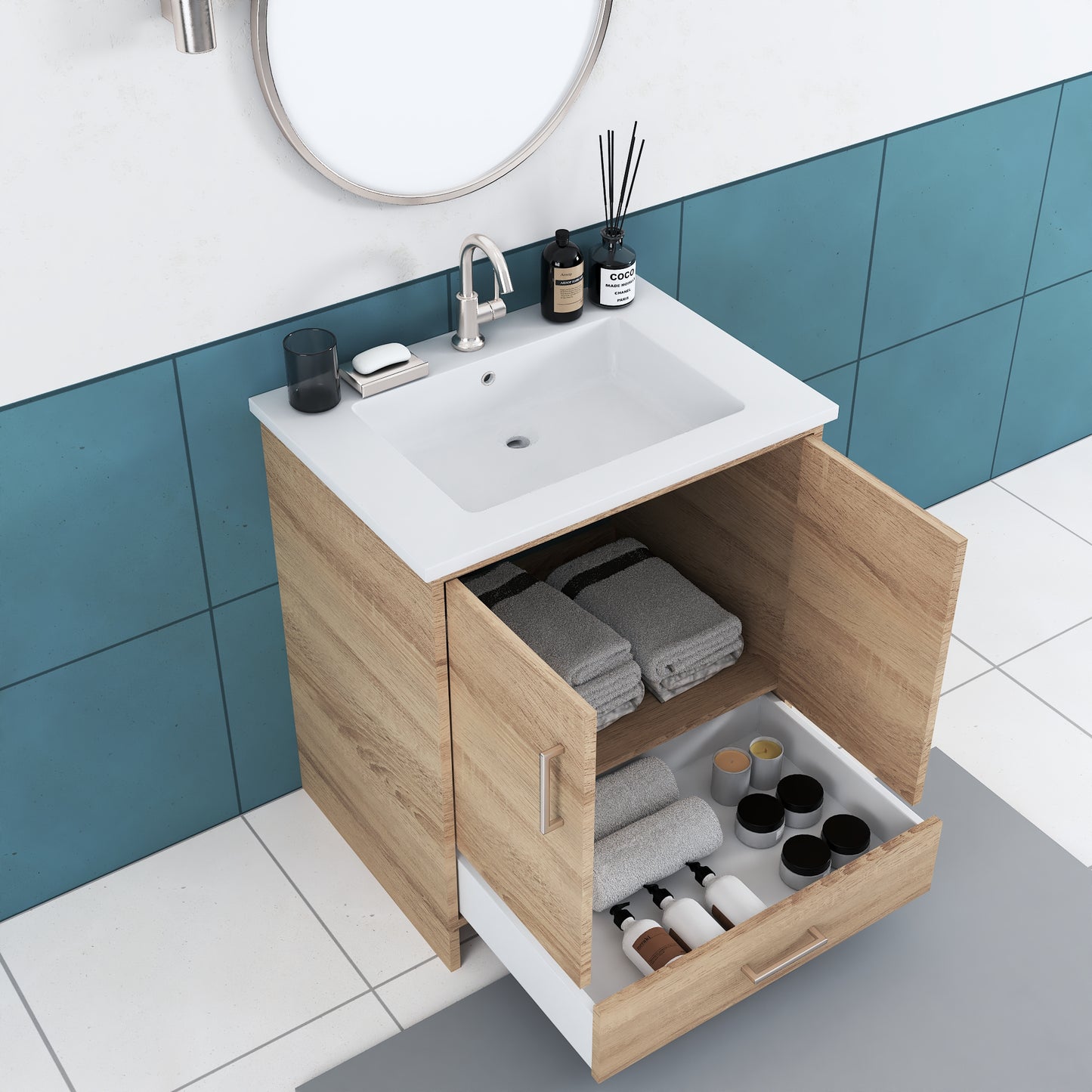 Norway 30" Bathroom Vanity with Counter top