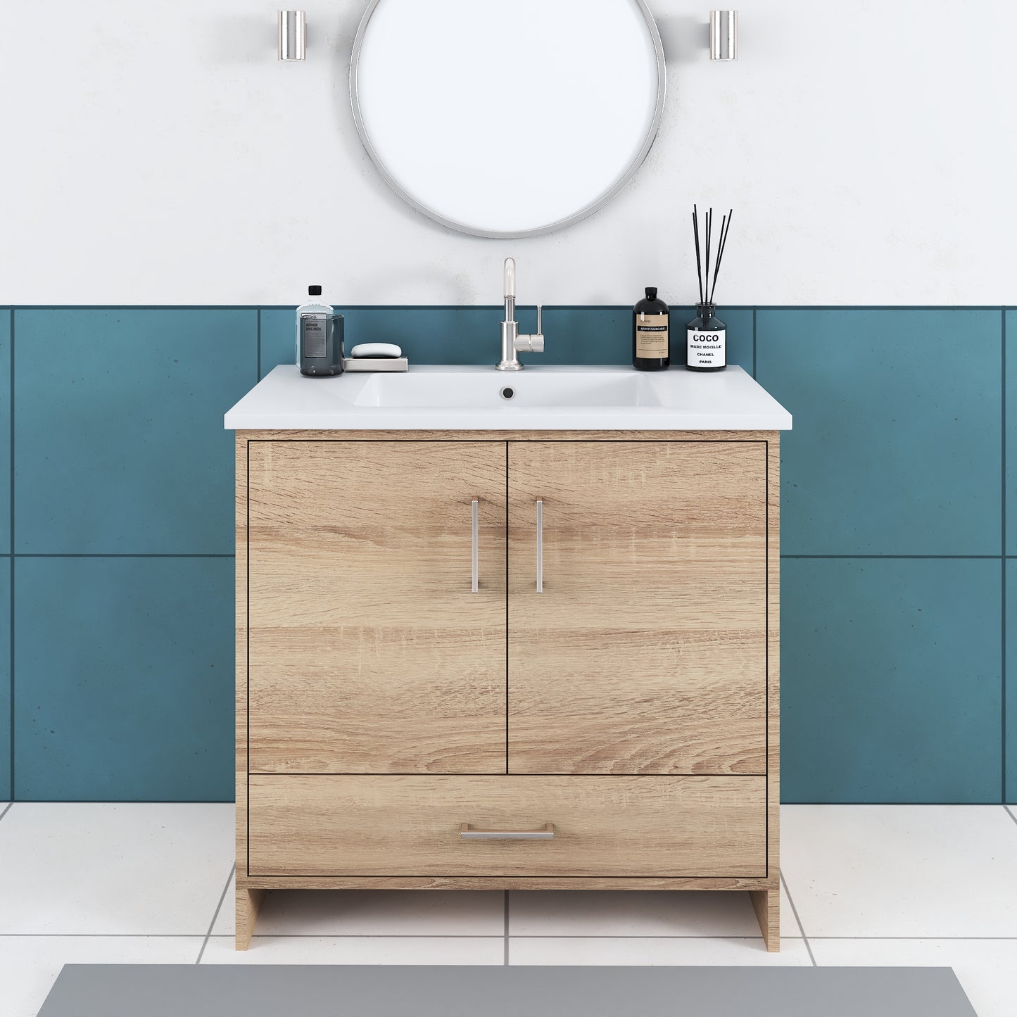 Norway 36" Bathroom Vanity with Counter top