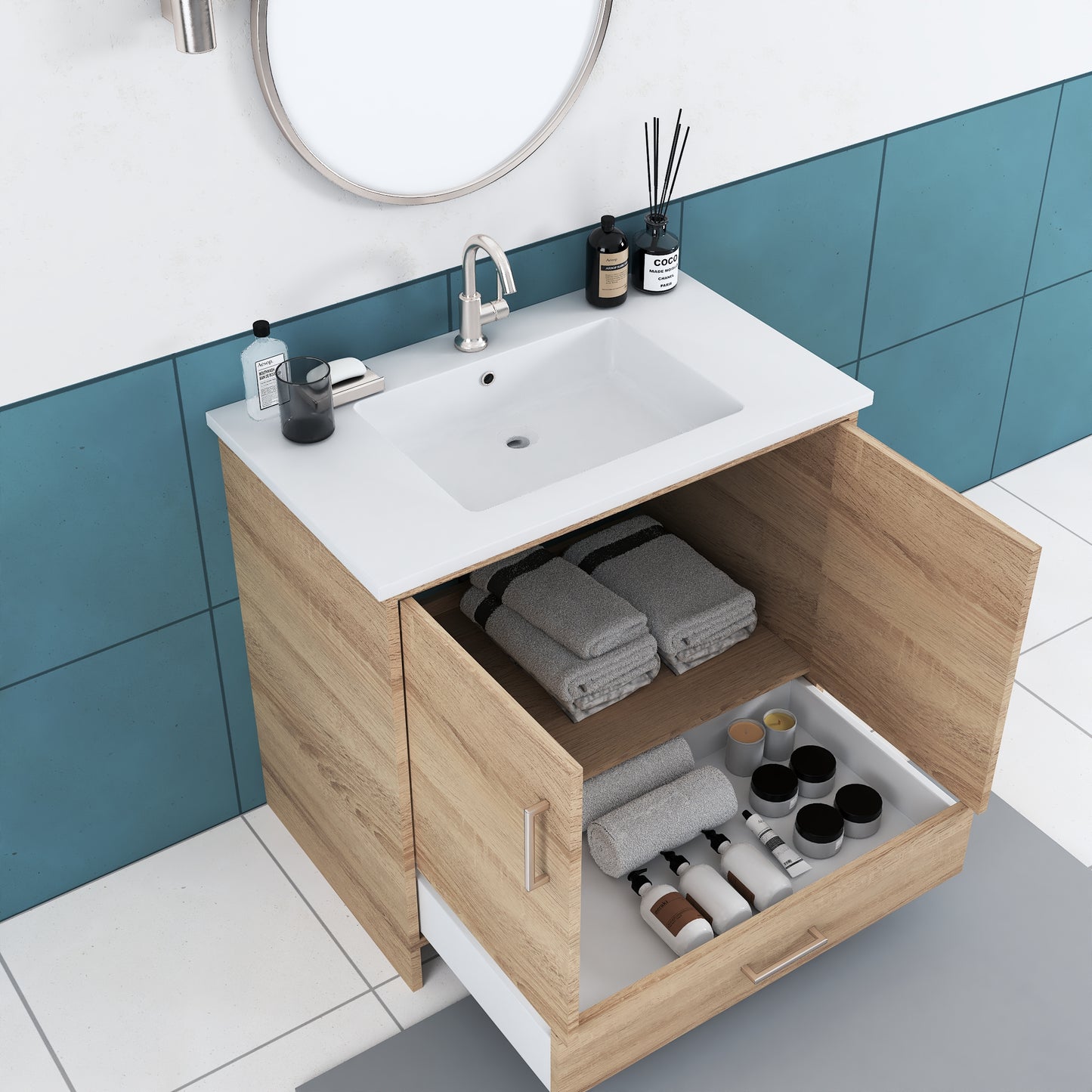 Norway 36" Bathroom Vanity with Counter top