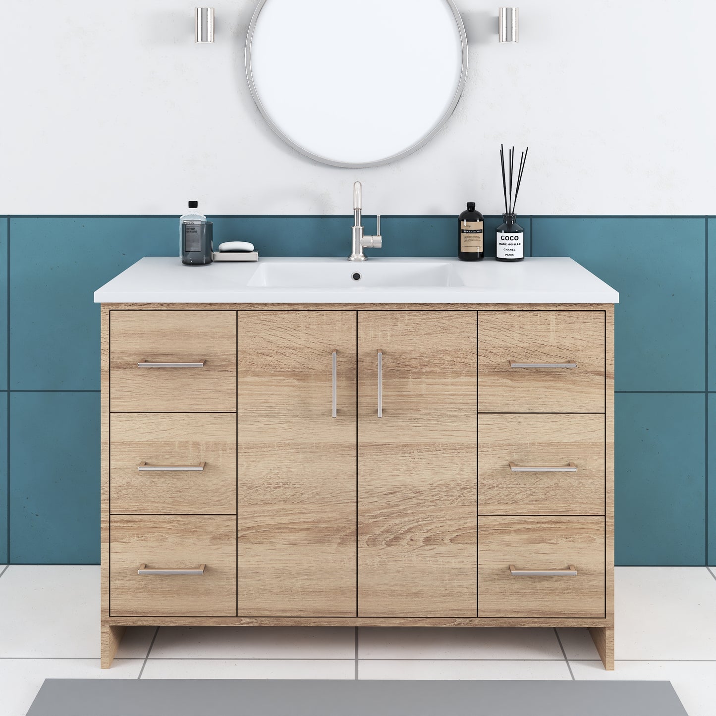Norway 48" Bathroom Vanity with Counter top