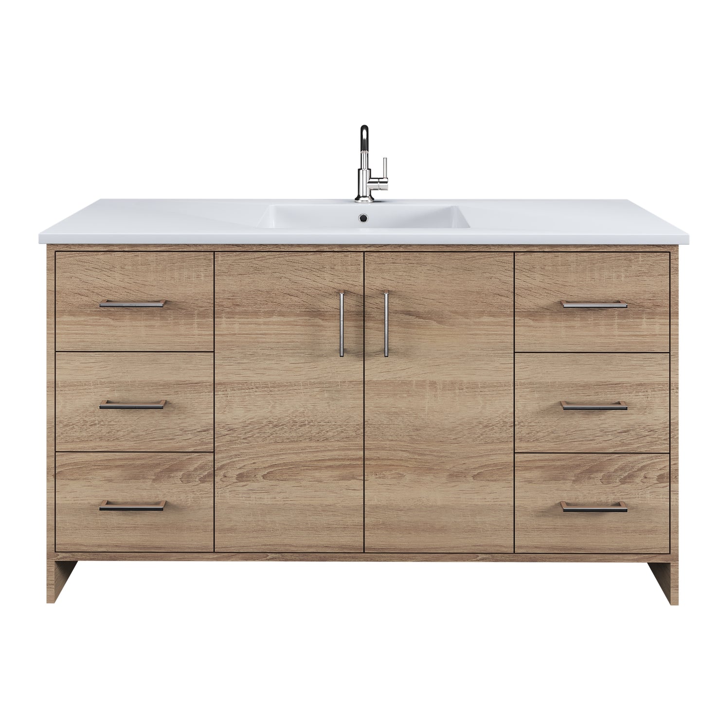 Norway 60" Single Sink Bathroom Vanity with Counter top