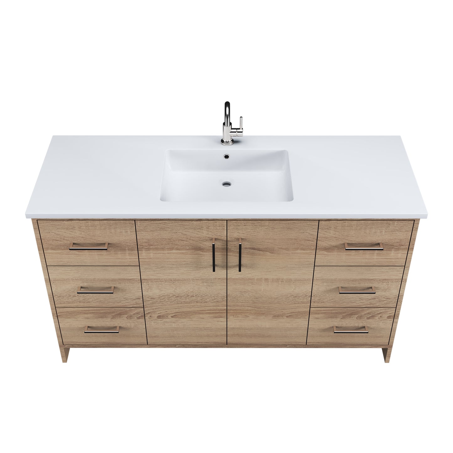 Norway 60" Single Sink Bathroom Vanity with Counter top