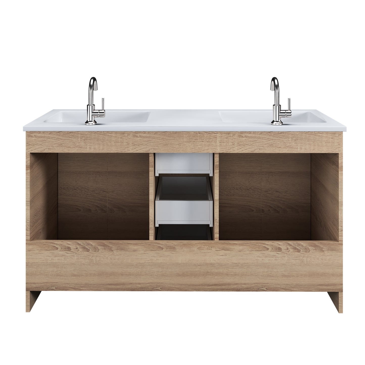 Norway 60" Double Sink Bathroom Vanity with Counter top