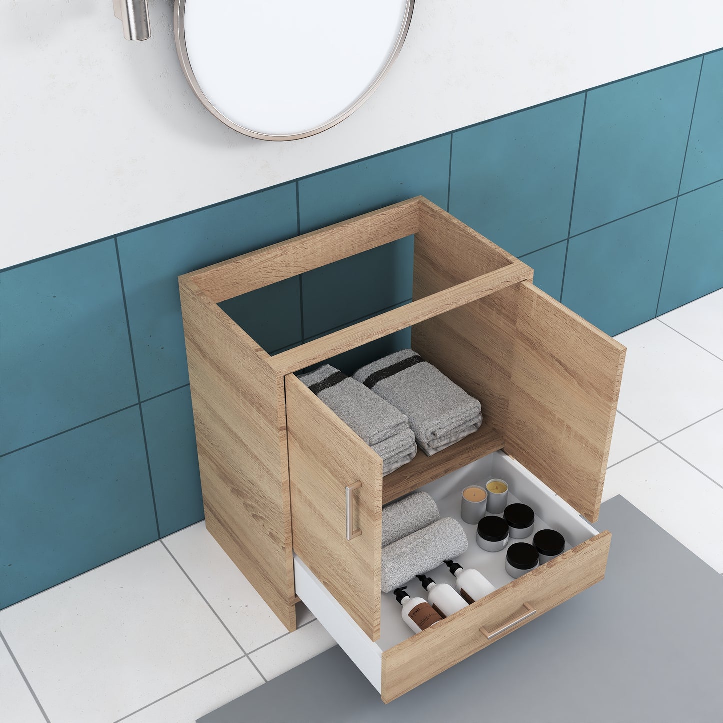 Norway 30" Bathroom Vanity Cabinet Only