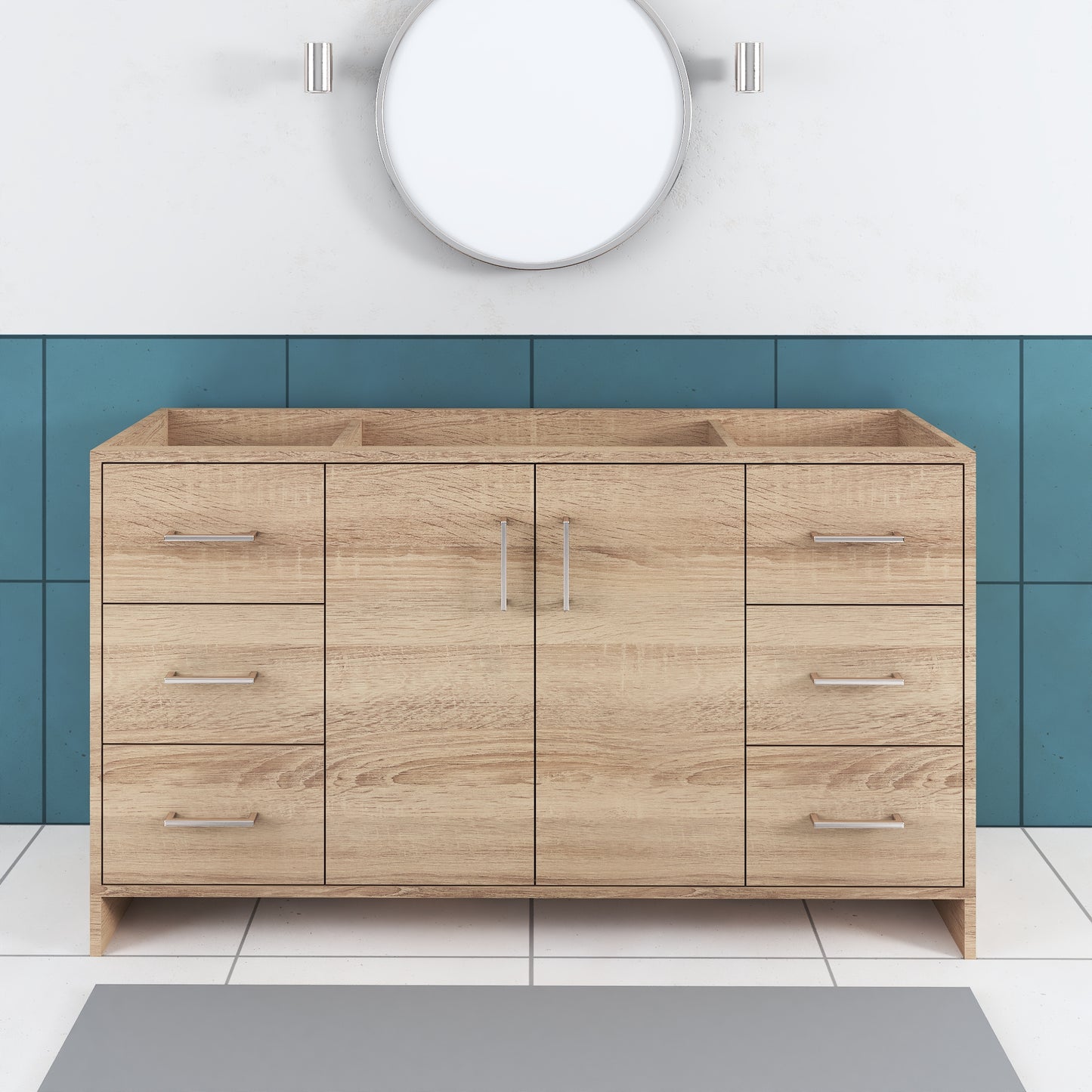Norway 60" Single Sink Bathroom Vanity Cabinet Only