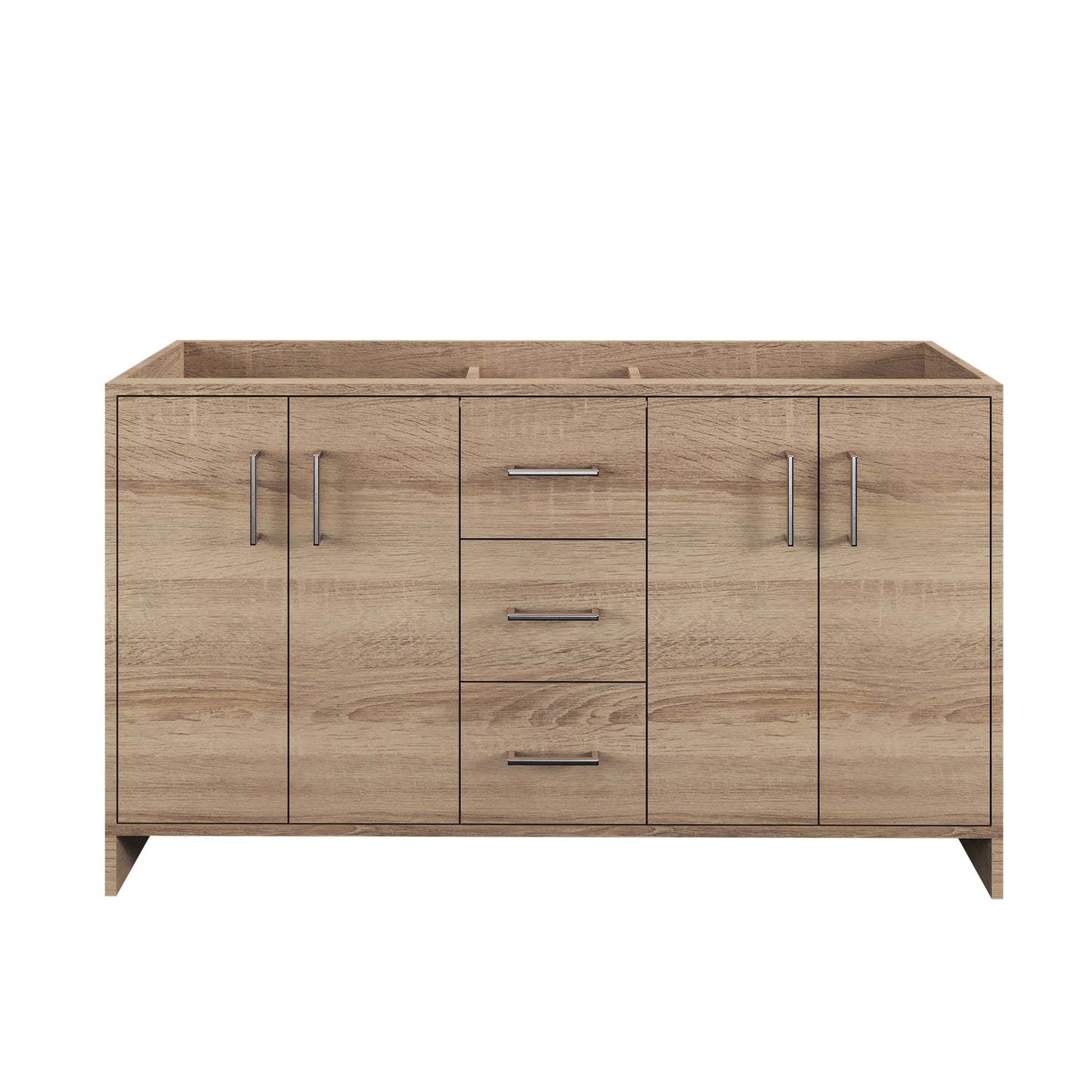Norway 60" Double Sink Bathroom Vanity Cabinet Only