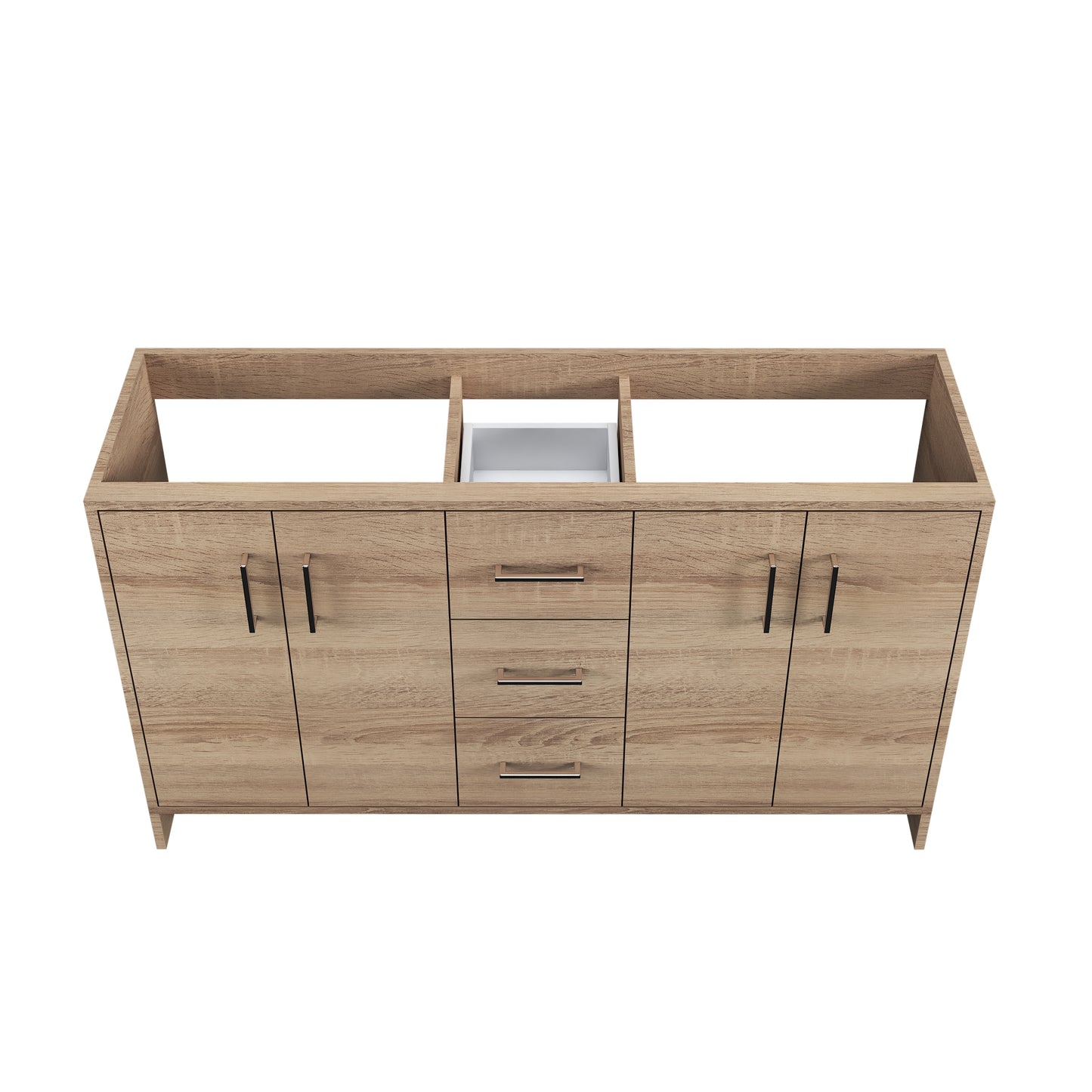 Norway 60" Double Sink Bathroom Vanity Cabinet Only