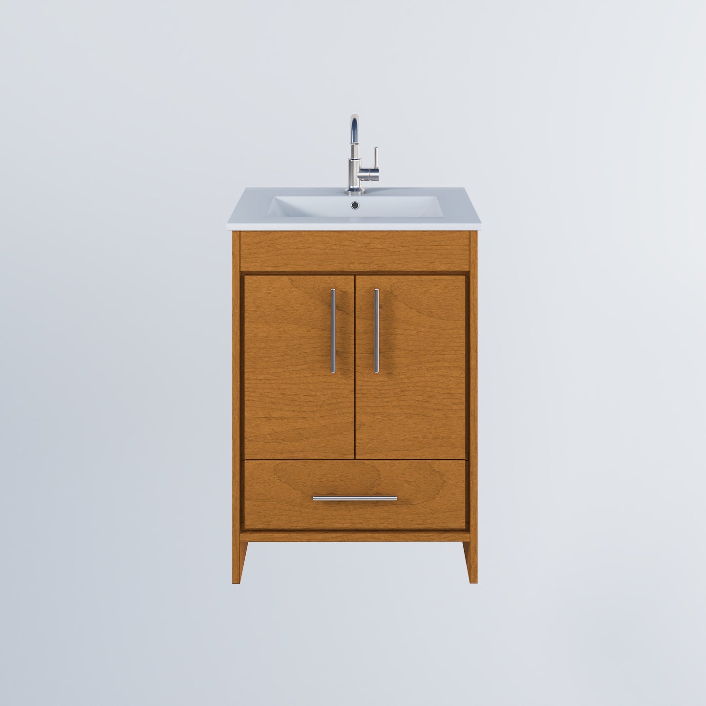 Pacific 24" Bathroom Vanity with Ceramic integrated counter top