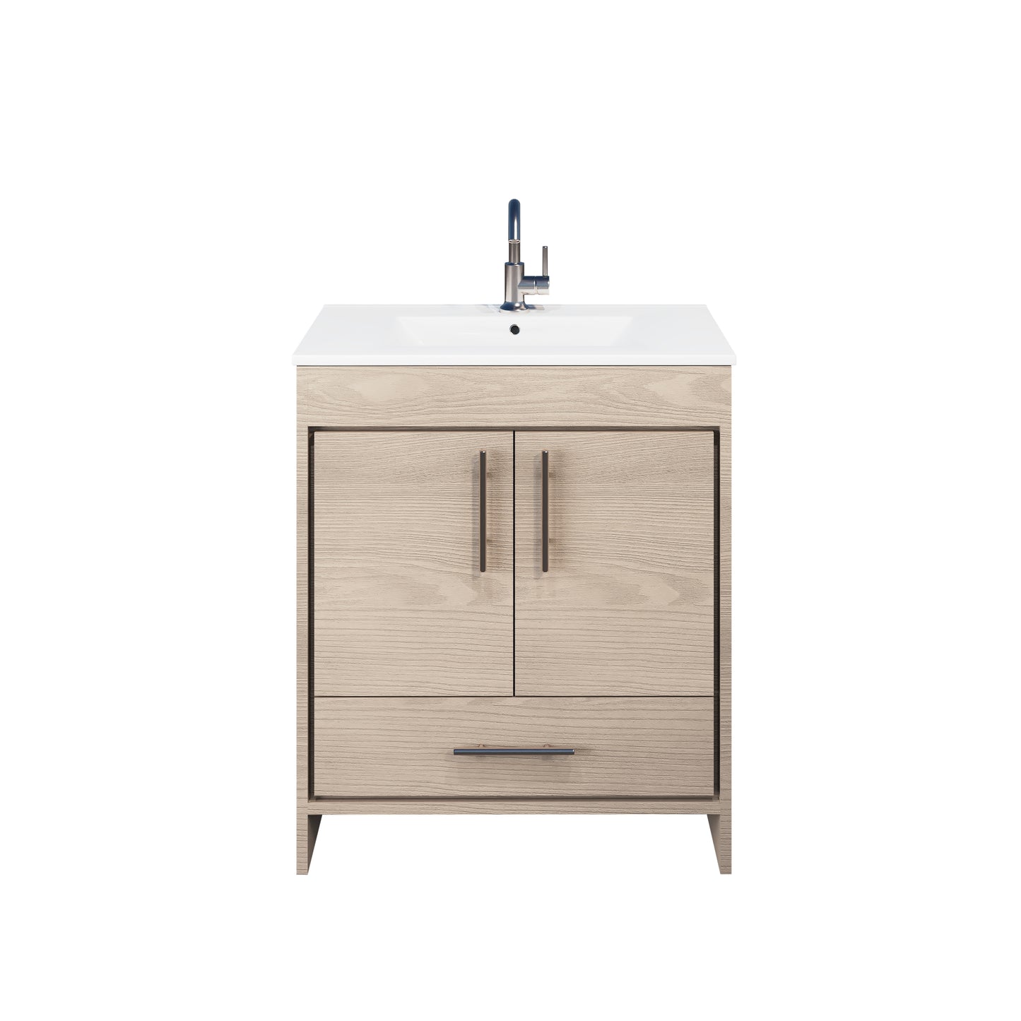 Pacific 30" Bathroom Vanity with Ceramic integrated counter top