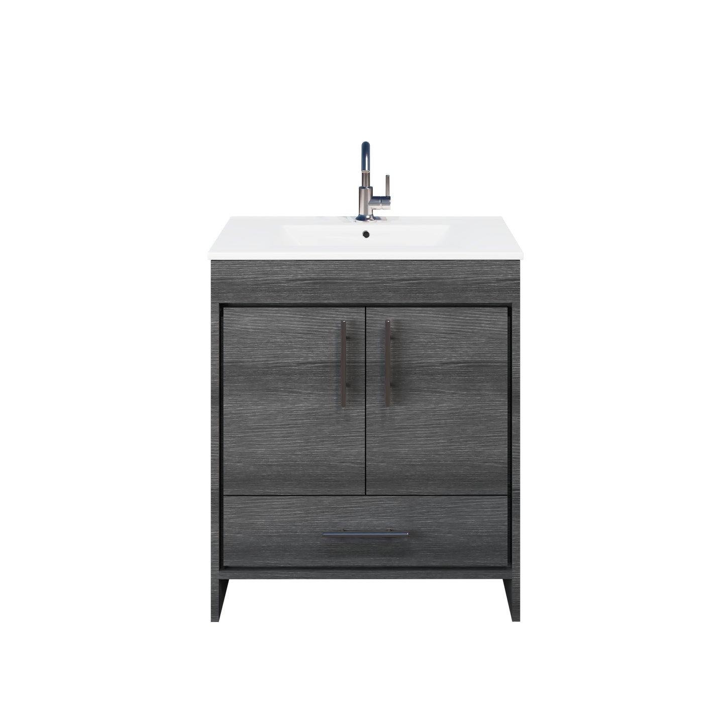 Pacific 32" Bathroom Vanity with Ceramic integrated counter top