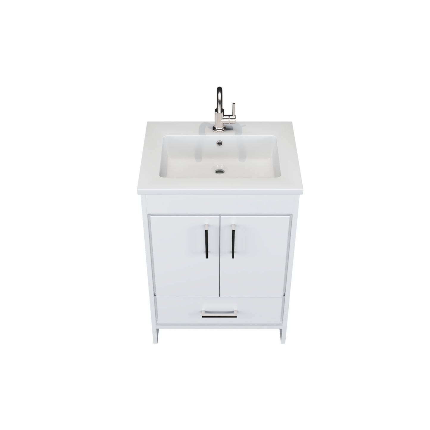 Rio 24" Bathroom Vanity with Acrylic integrated counter top