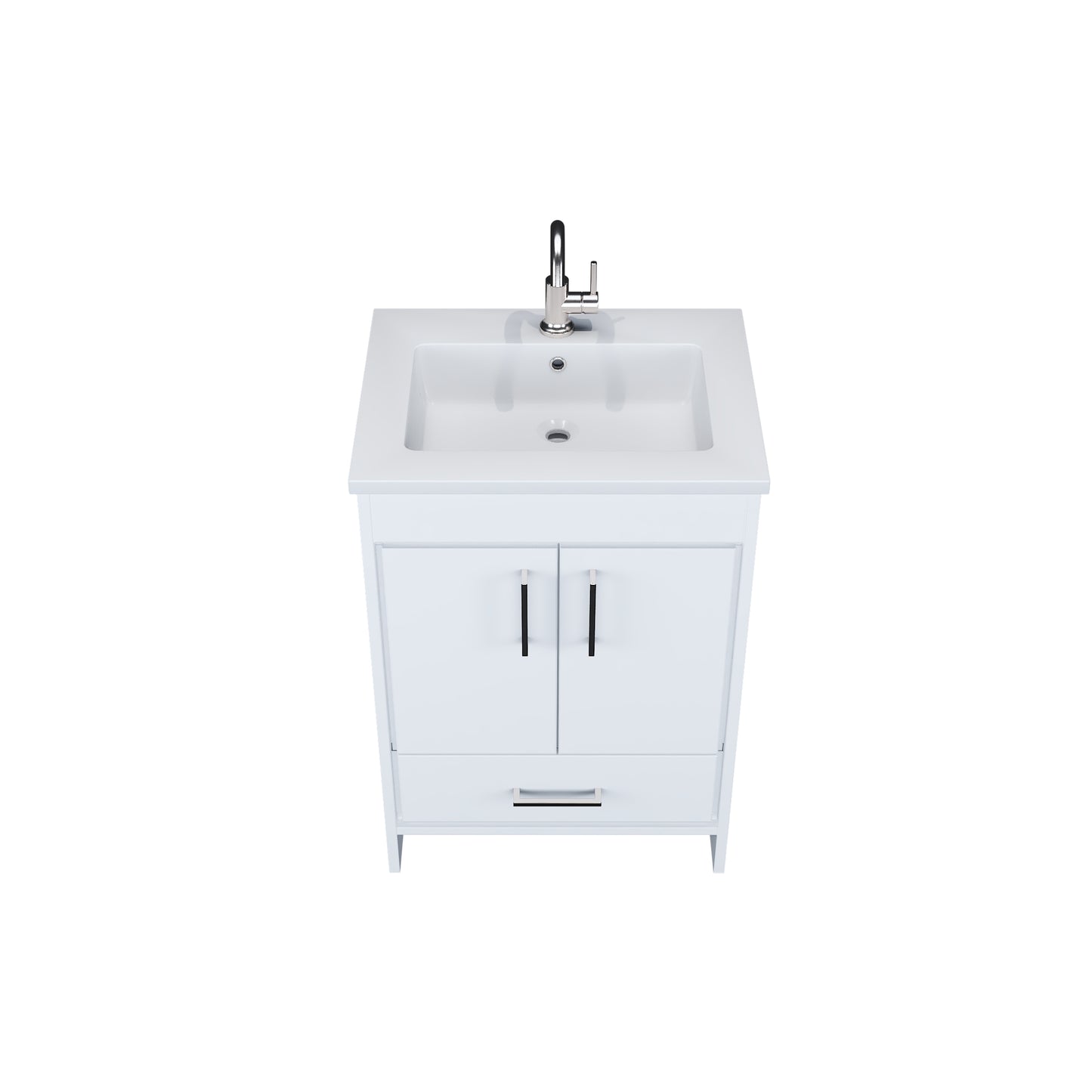 Rio 24" Bathroom Vanity with Acrylic integrated counter top