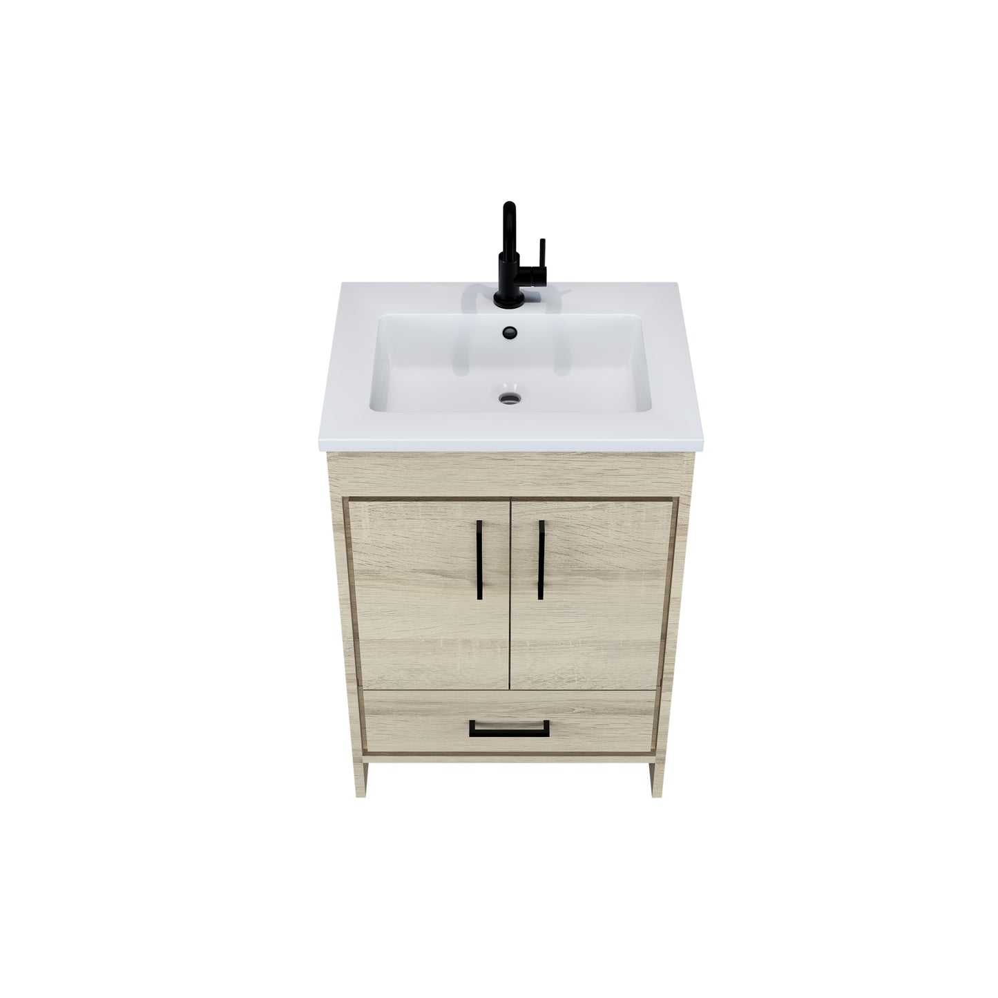 Rio 24" Bathroom Vanity with Acrylic integrated counter top