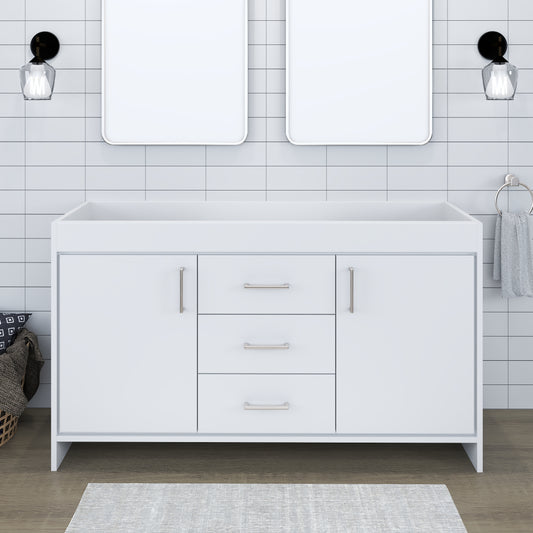 Rio 60" Double Sink Bathroom Vanity Cabinet Only