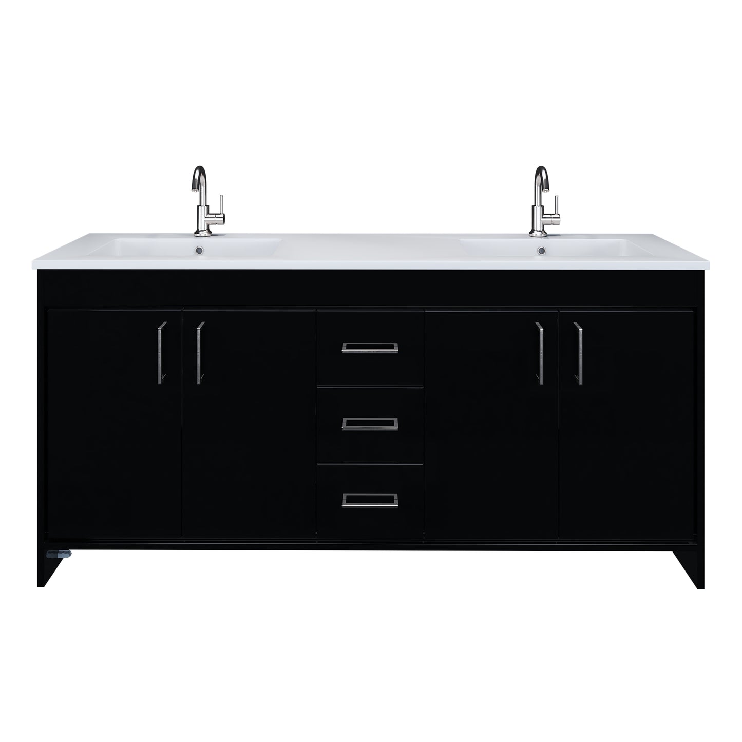 Rio 72" Single Sink Bathroom Vanity with Acrylic integrated counter top