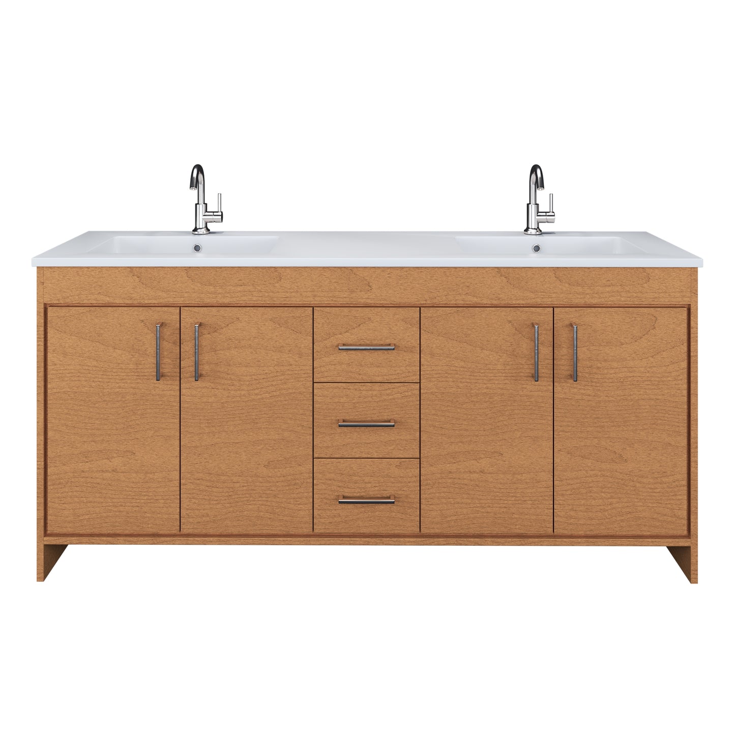 Rio 72" Single Sink Bathroom Vanity with Acrylic integrated counter top