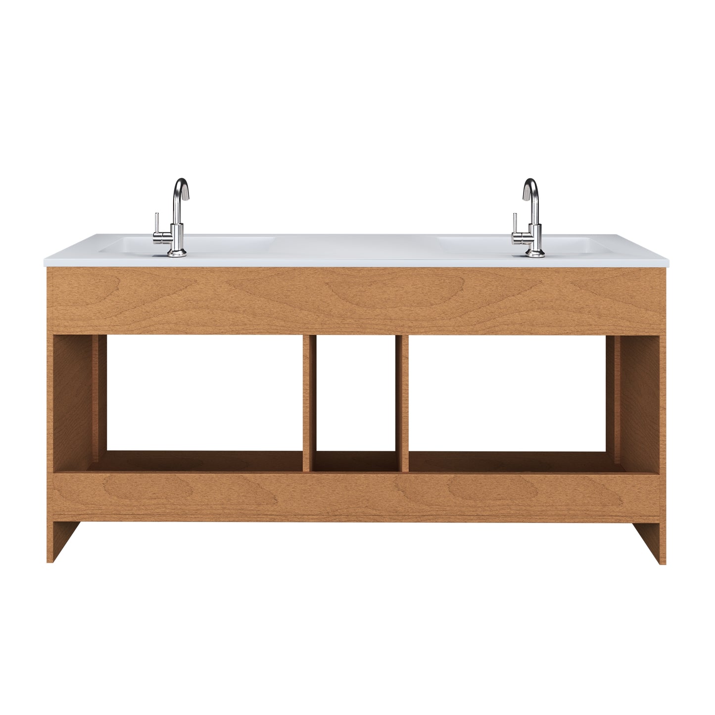 Rio 72" Single Sink Bathroom Vanity with Acrylic integrated counter top