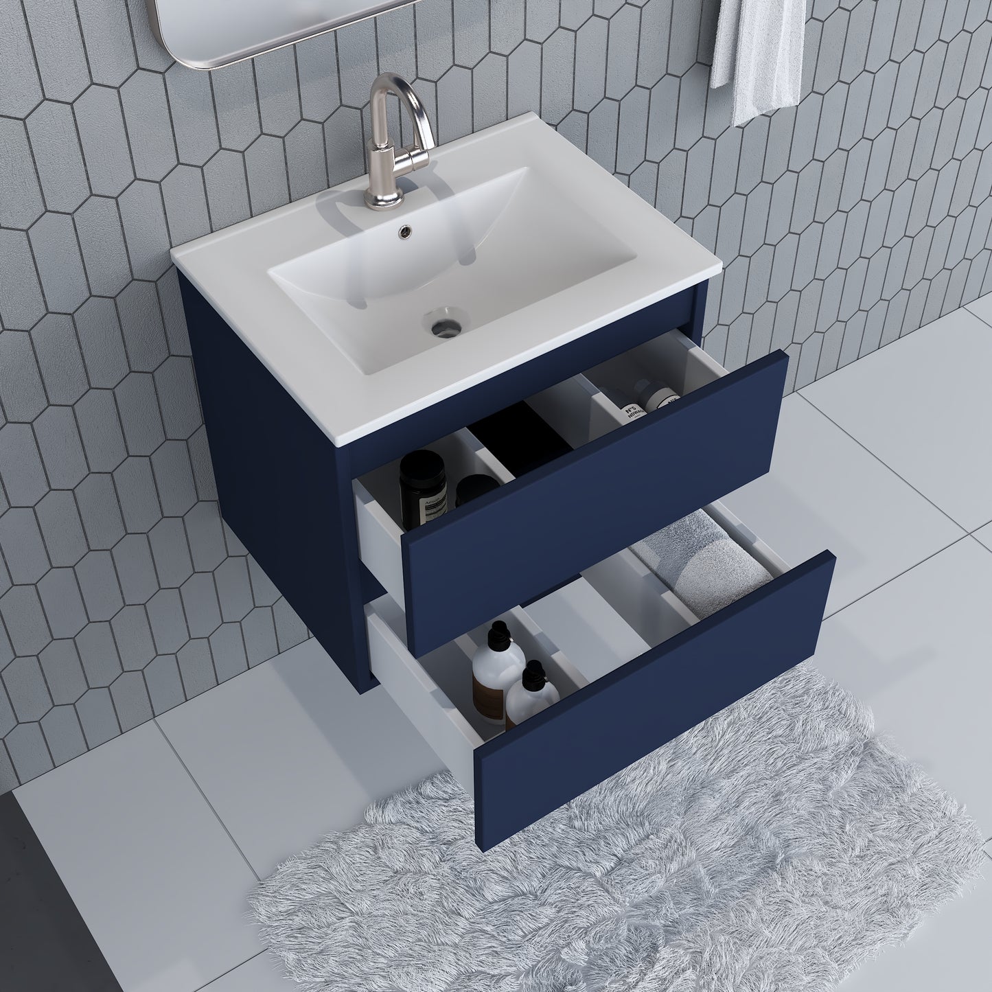 Salt 24" Bathroom Vanity with integrated counter top