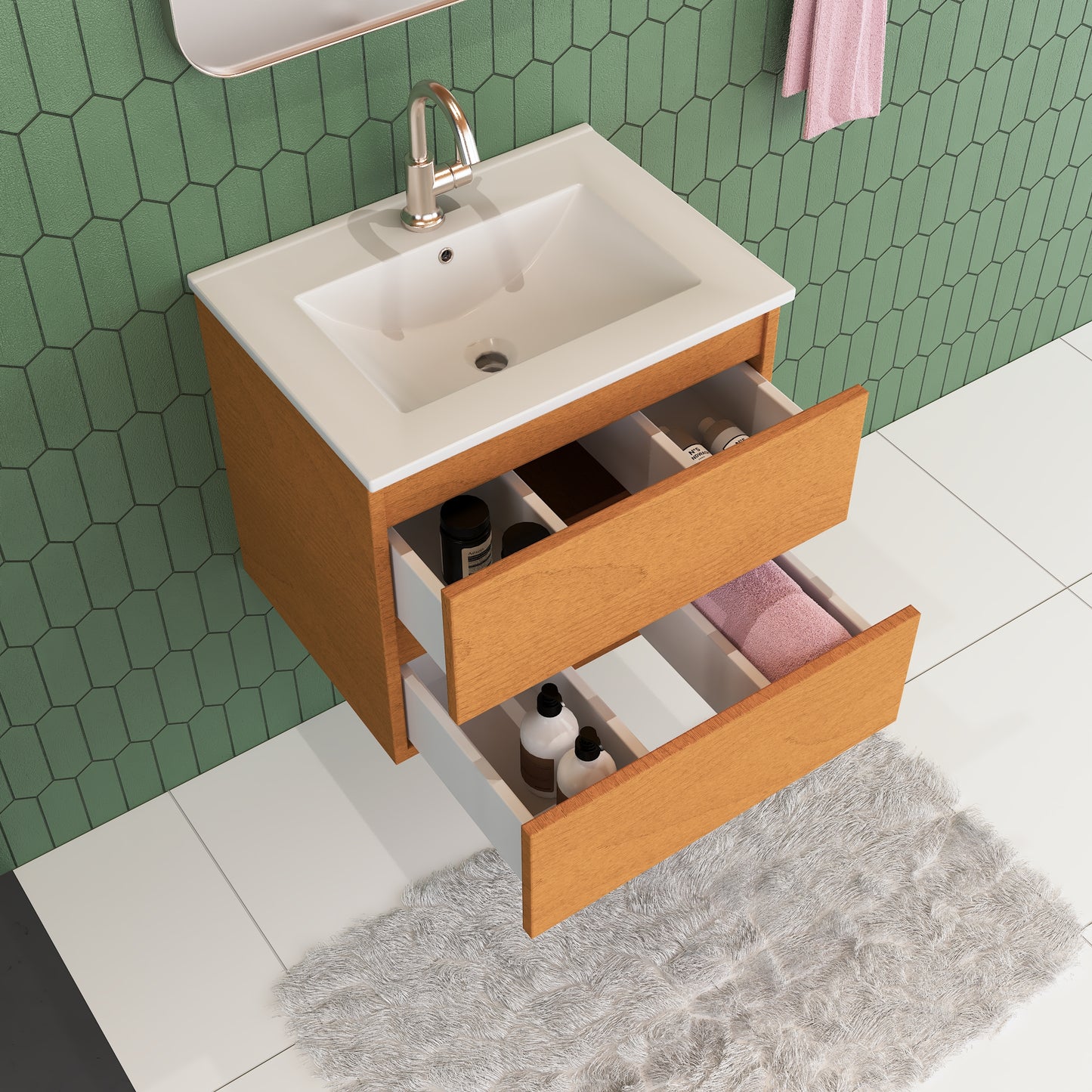 Salt 24" Bathroom Vanity with integrated counter top