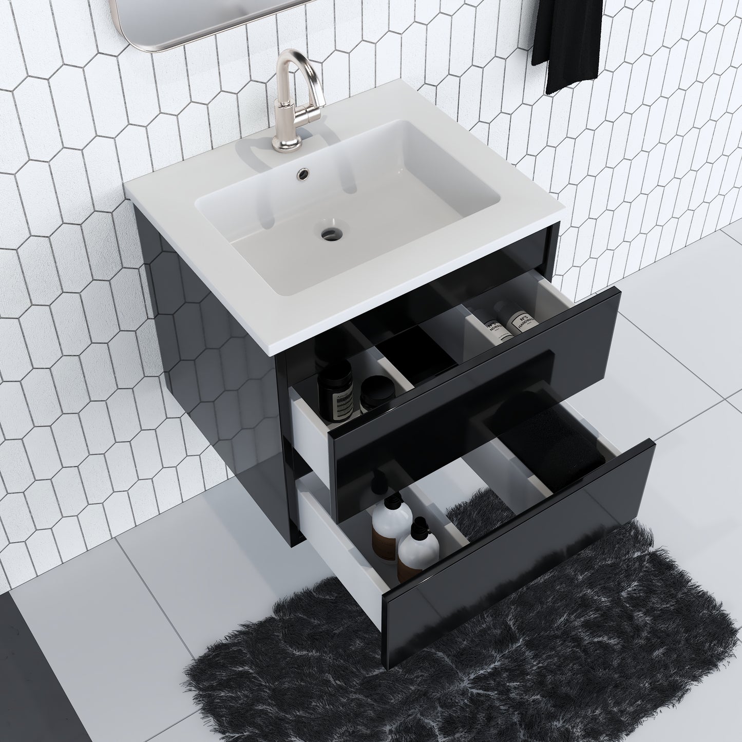 Salt 24" Bathroom Vanity with integrated counter top