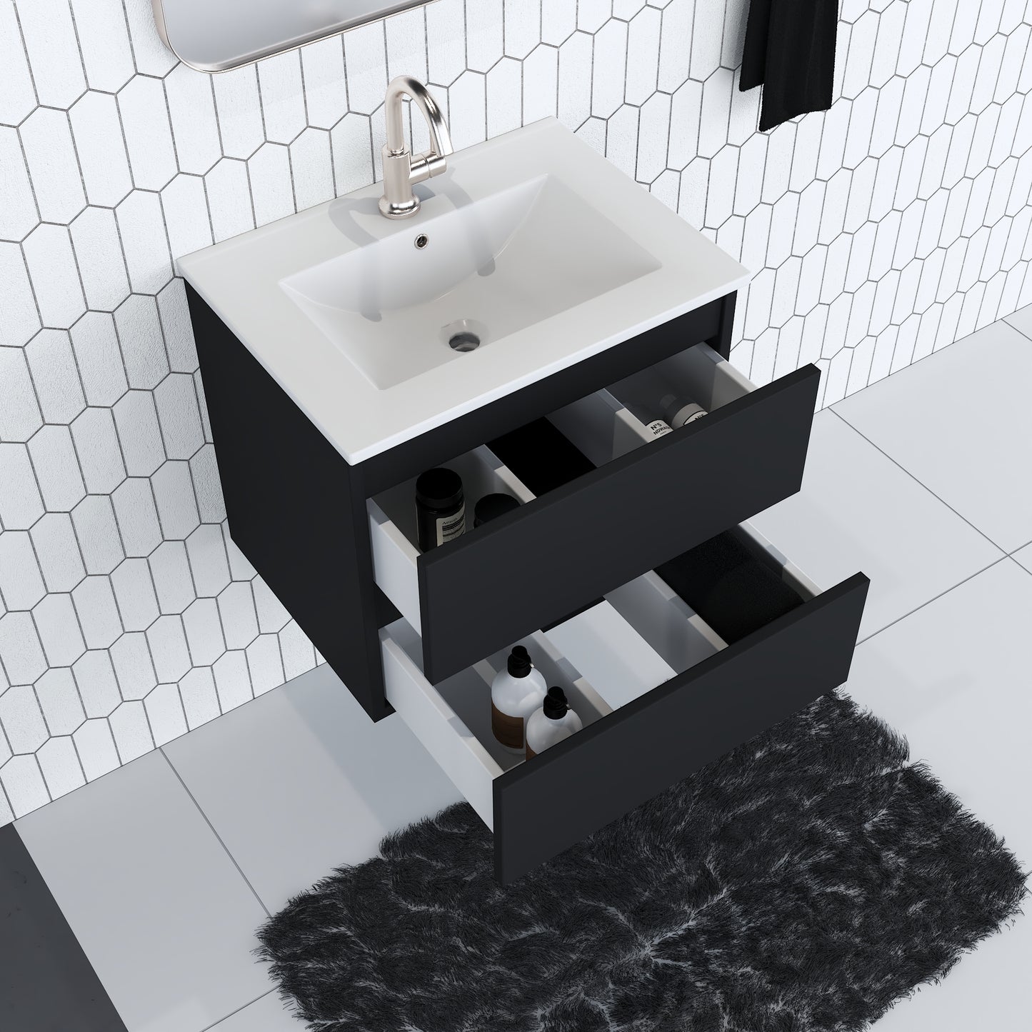 Salt 24" Bathroom Vanity with integrated counter top