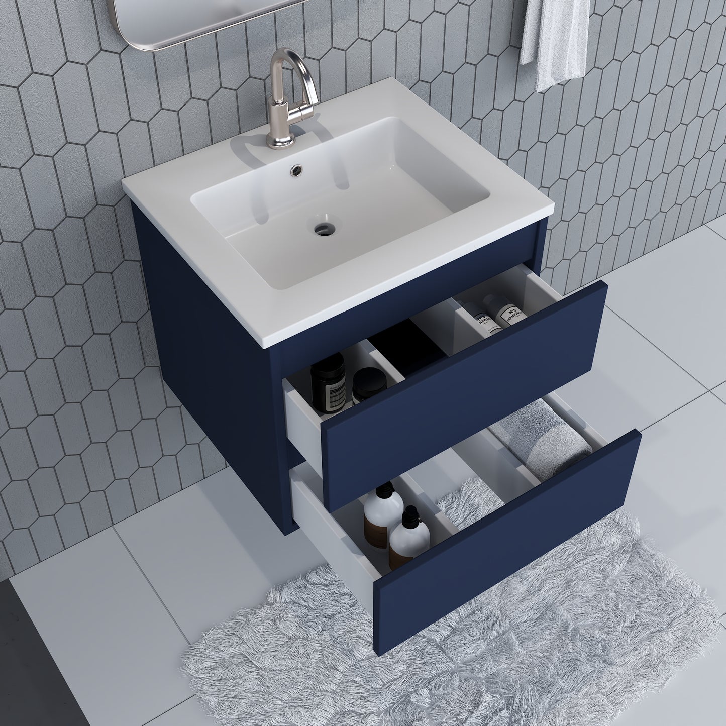 Salt 24" Bathroom Vanity with integrated counter top